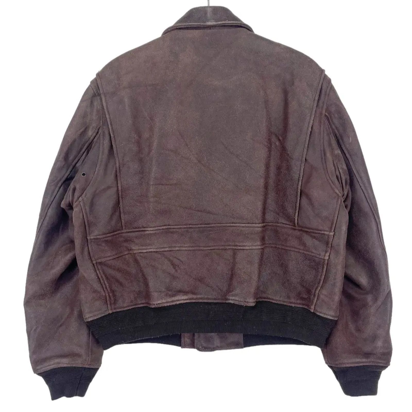 DKNY DKNY Jeans Leather Bomber Jacket American Motor Patches Sz S Size US S / EU 44-46 / 1 - 7 Thumbnail