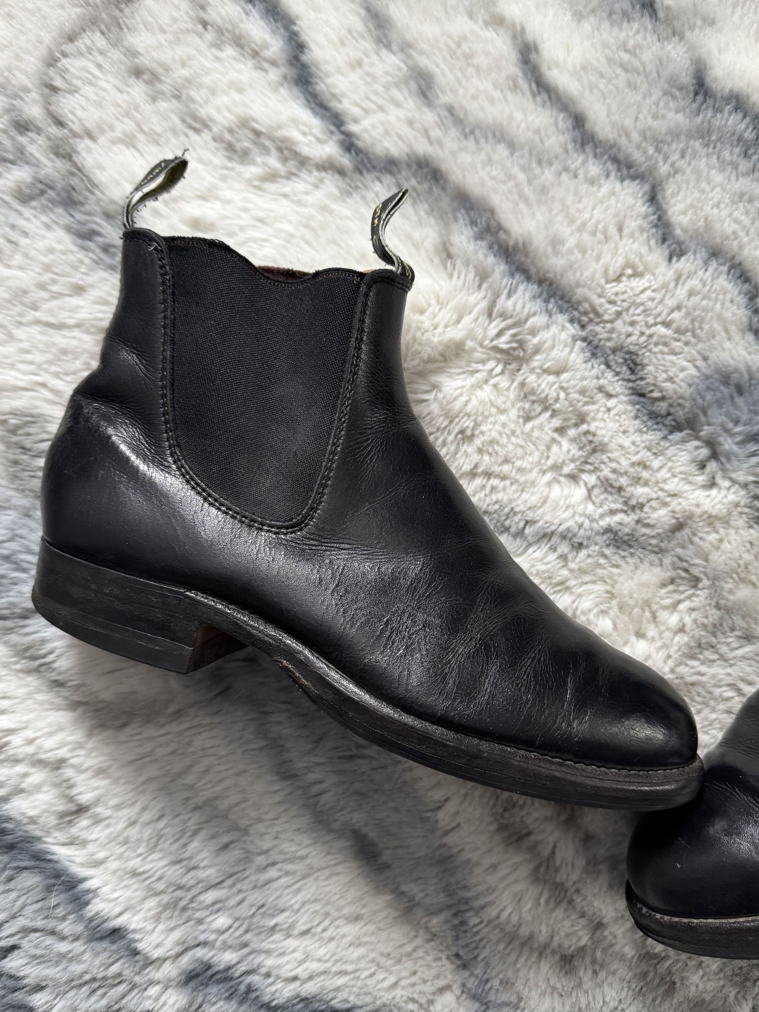R.M. Williams Unisex Australia Leather Chelsea Boots Shoes Size 5.5 G W Size US 6.5 / EU 39-40 - 4 Thumbnail