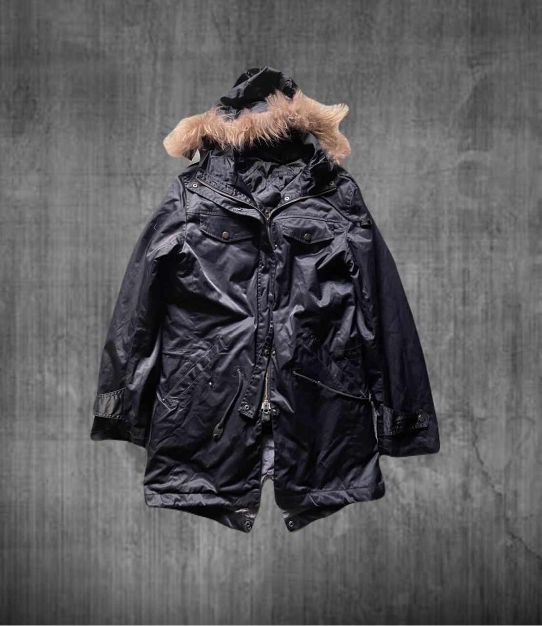 If Six Was Nine 2000s Japanese archive fur military parka vkei y2k Size US M / EU 48-50 / 2 - 1 Thumbnail