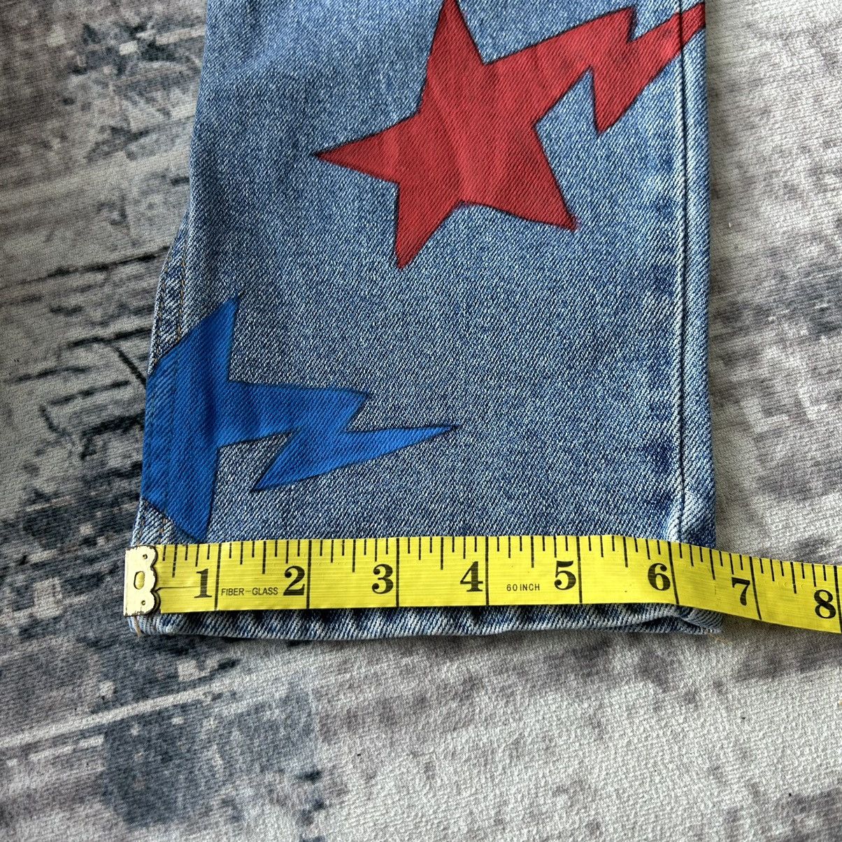Japanese Brand Star Custom Monogram Jeans Size US 28 / EU 44 - 14 Thumbnail