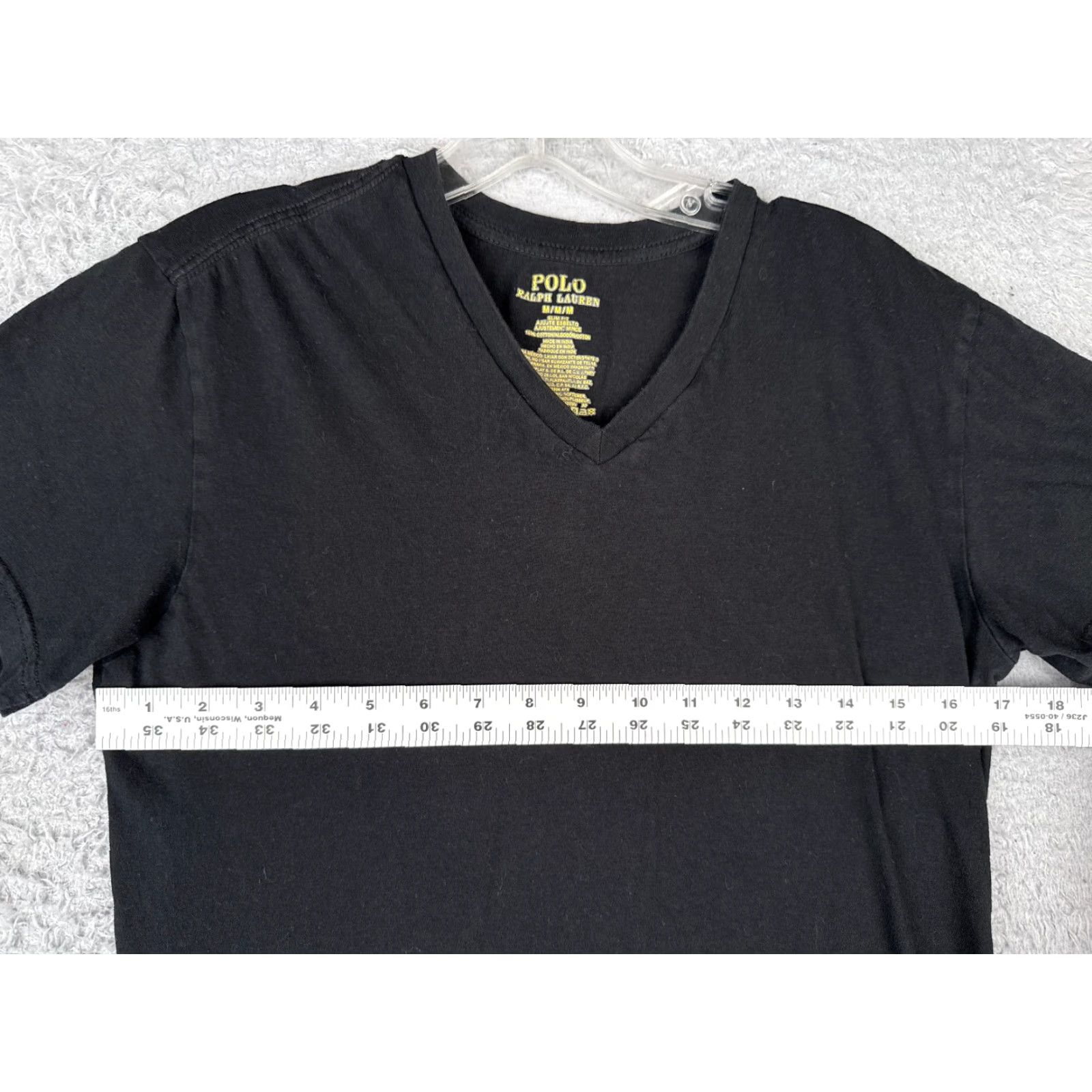 Ralph Lauren Polo Ralph Lauren Shirt Men Medium Black Classic Fit 100% Cotton V-Neck Polo Ralph Lauren Shirt Men M Black Classic Fit 100% Cotton V-Neck Size US M / EU 48-50 / 2 - 7 Thumbnail