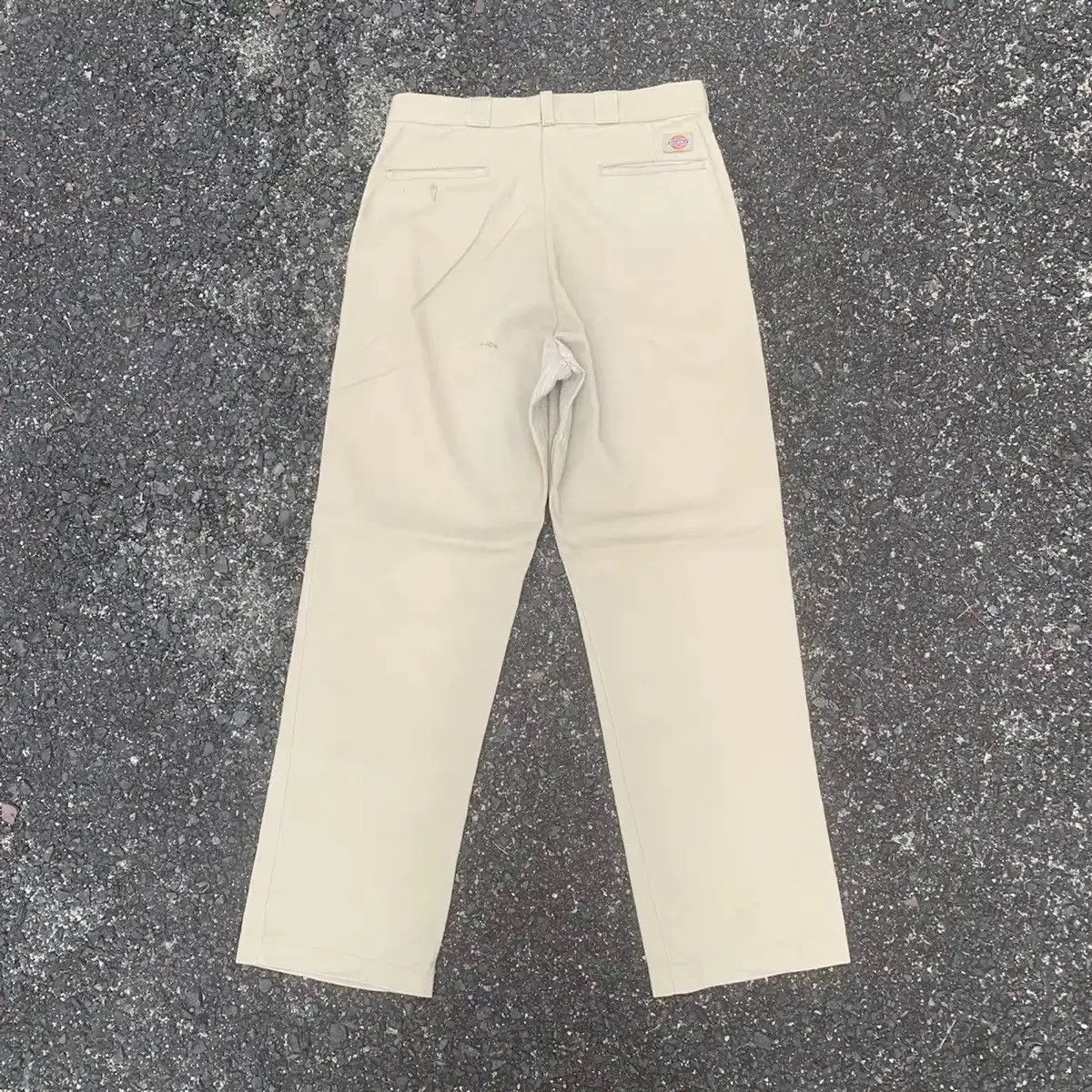 Dickies × Vintage VINTAGE DICKIES TROUSERS KHAKI BLANK TALON MADE IN U.S.A Size US 31 - 8 Thumbnail