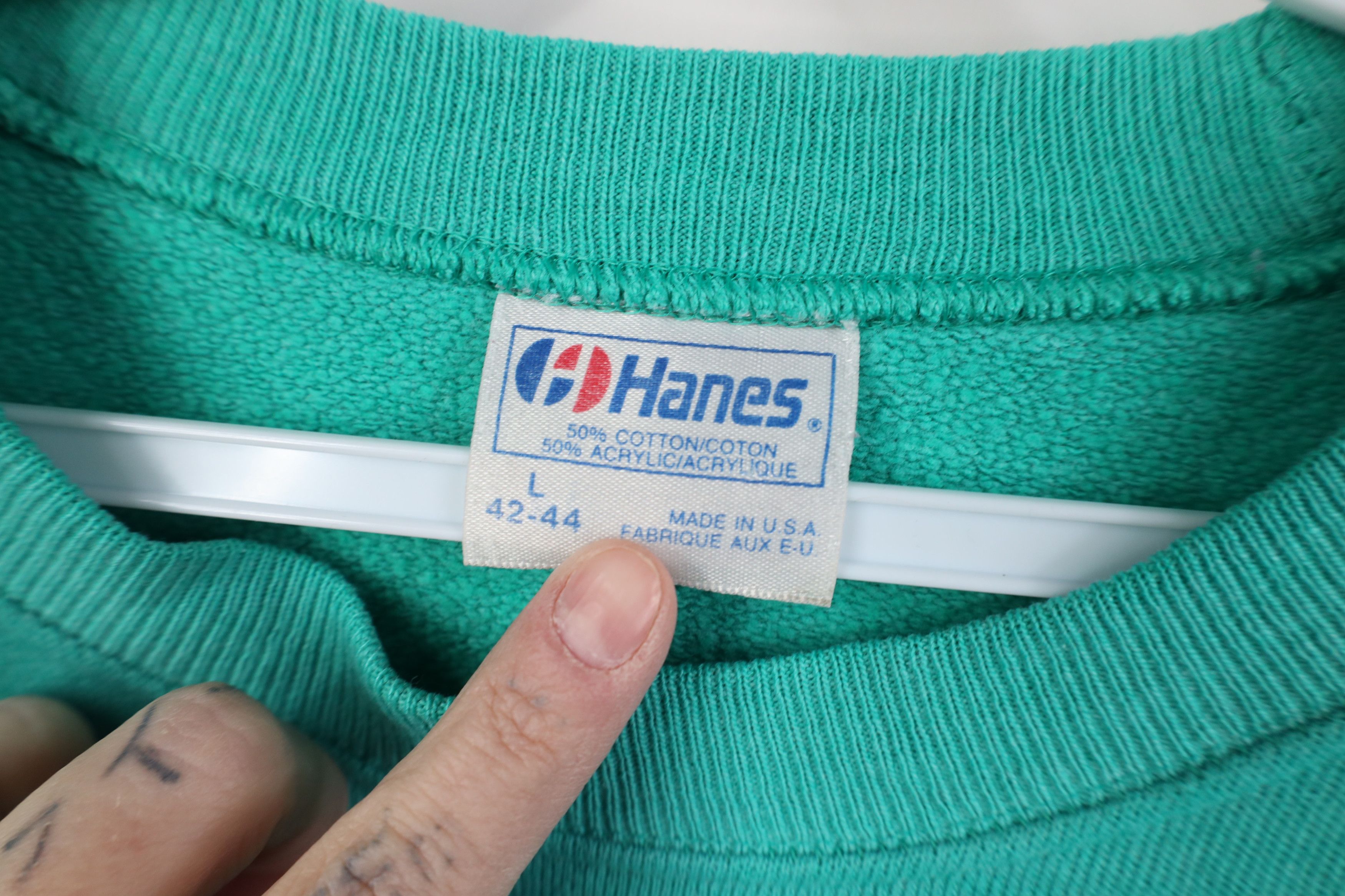 Vintage Vintage 90s Charleston South Carolina Sweatshirt Teal USA Size L / US 10 / IT 46 - 10 Thumbnail