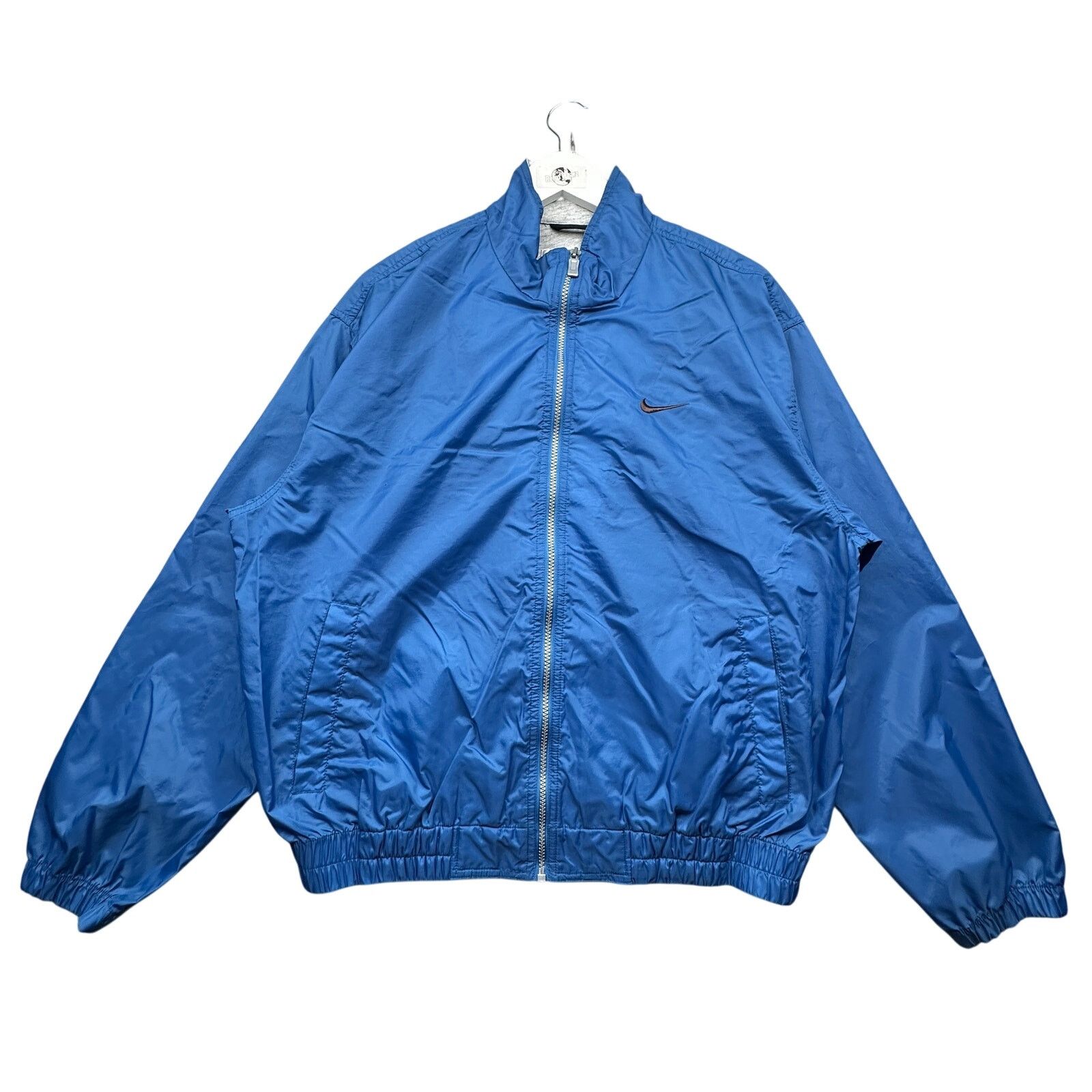 Nike VTG 90s Nike Windbreaker Jacket Mens Medium Blue Swoosh Size US M / EU 48-50 / 2 - 1 Thumbnail