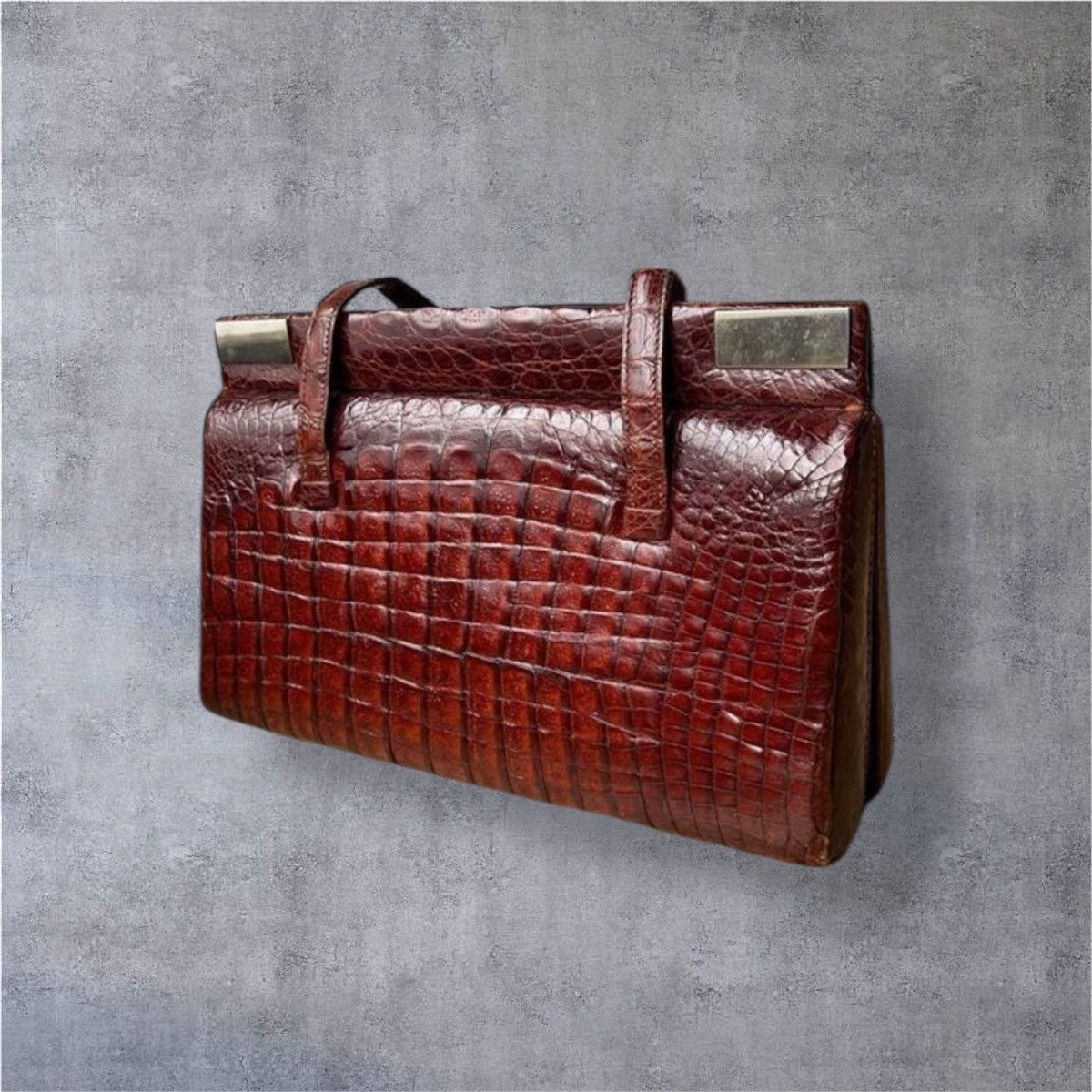 Other The Genuine leather burgundy crocodile clutch bag Size ONE SIZE - 2 Thumbnail