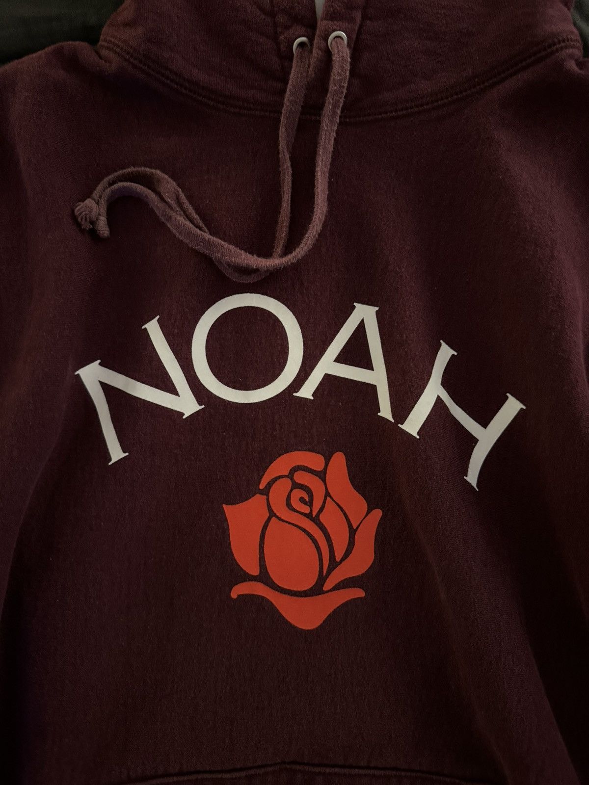 Noah Noah NY Burgundy Rose Print Hoodie Size L Size US L / EU 52-54 / 3 - 2 Thumbnail