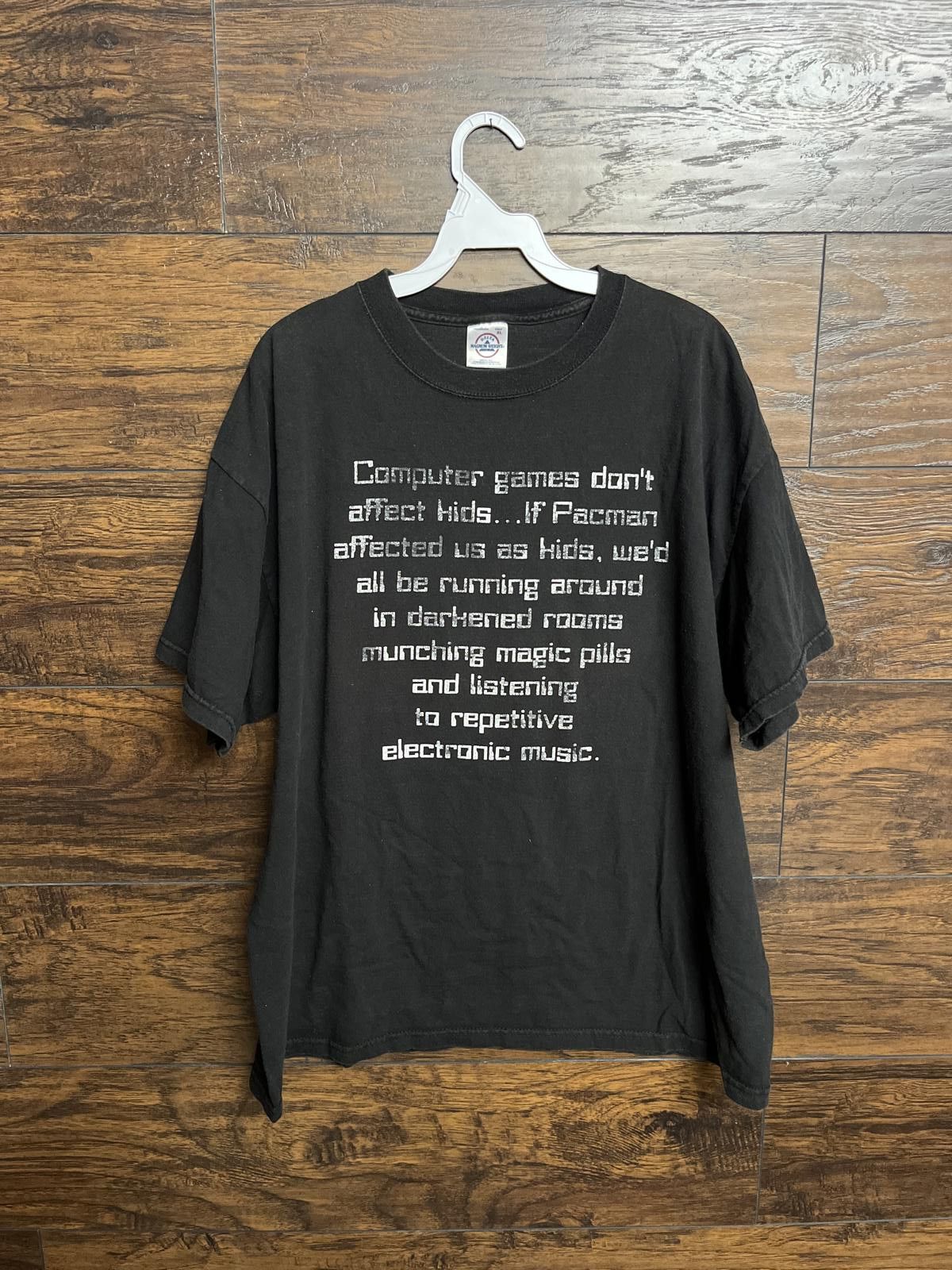 Delta Y2K T-shirt Tee Computer Games Don't affect Kids XL Size US XL / EU 56 / 4 - 1 Thumbnail