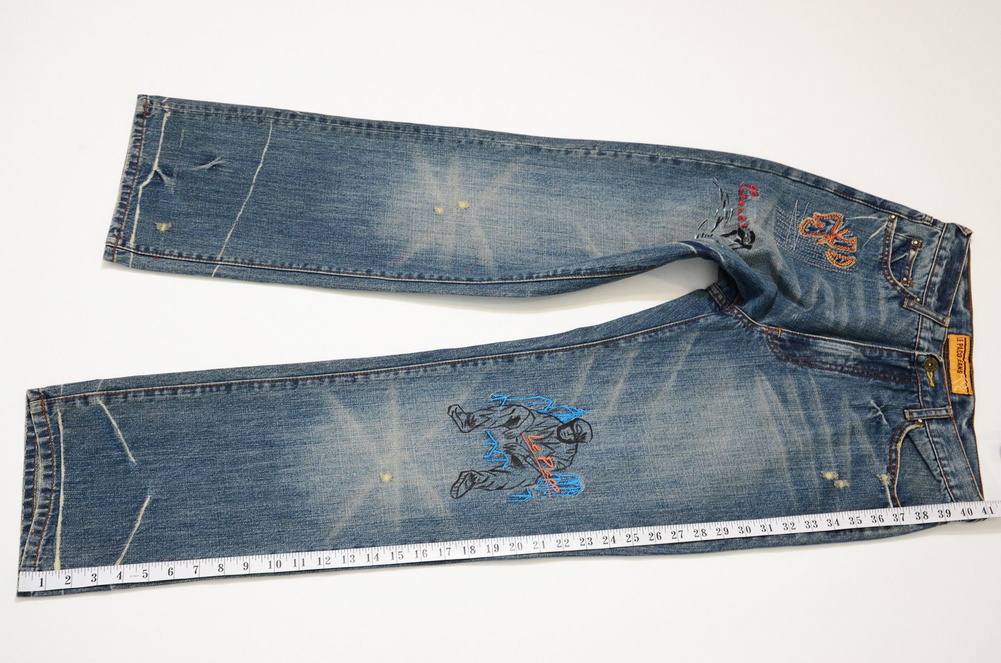 Other Le Paco Jeans Y2K Relaxed Fit Hiphop New York Streetwear Size US 30 / EU 46 - 17 Thumbnail