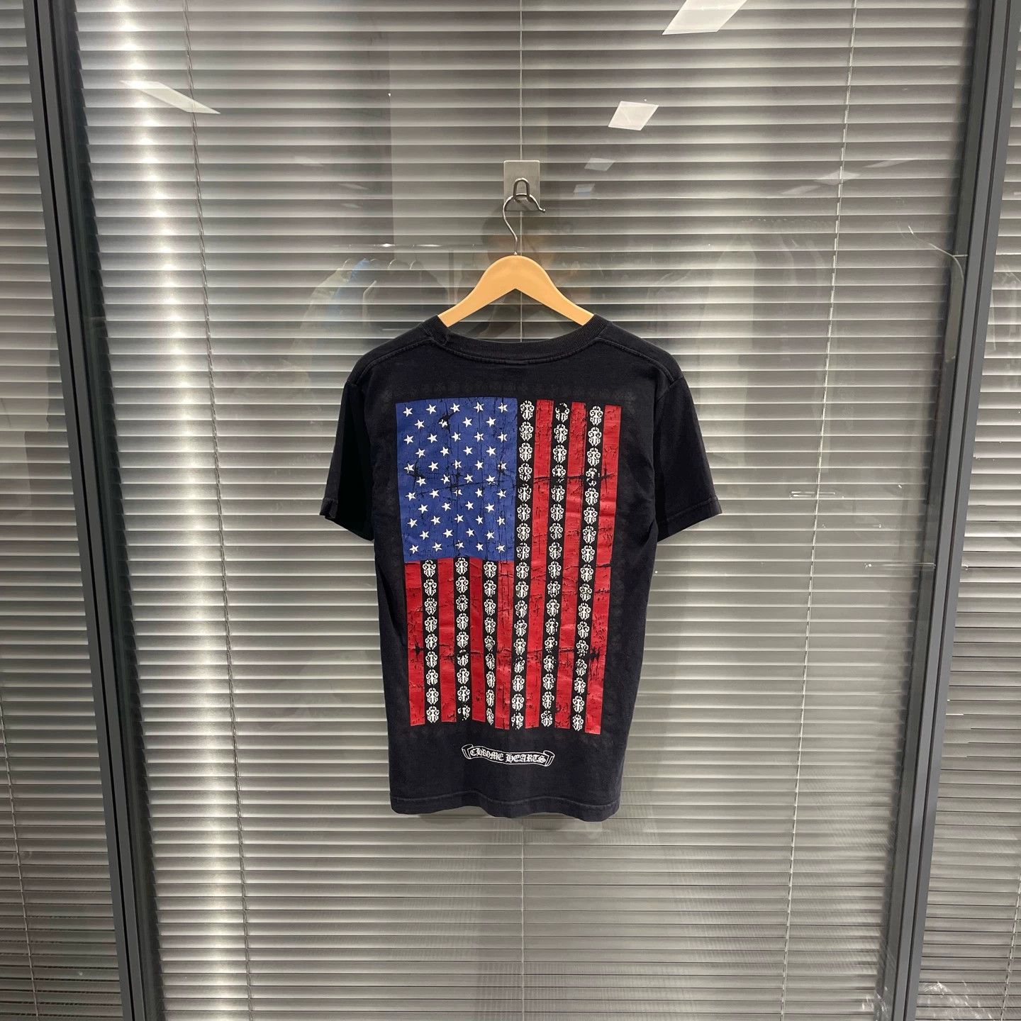 Chrome Hearts Chrome Hearts Back Broken Flag Short Sleeve Tee S Size US S / EU 44-46 / 1 - 1 Thumbnail