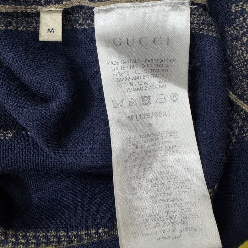 Gucci GucciGeometric pattern printed wool short-sleeved Polo shir Size US M / EU 48-50 / 2 - 8 Thumbnail