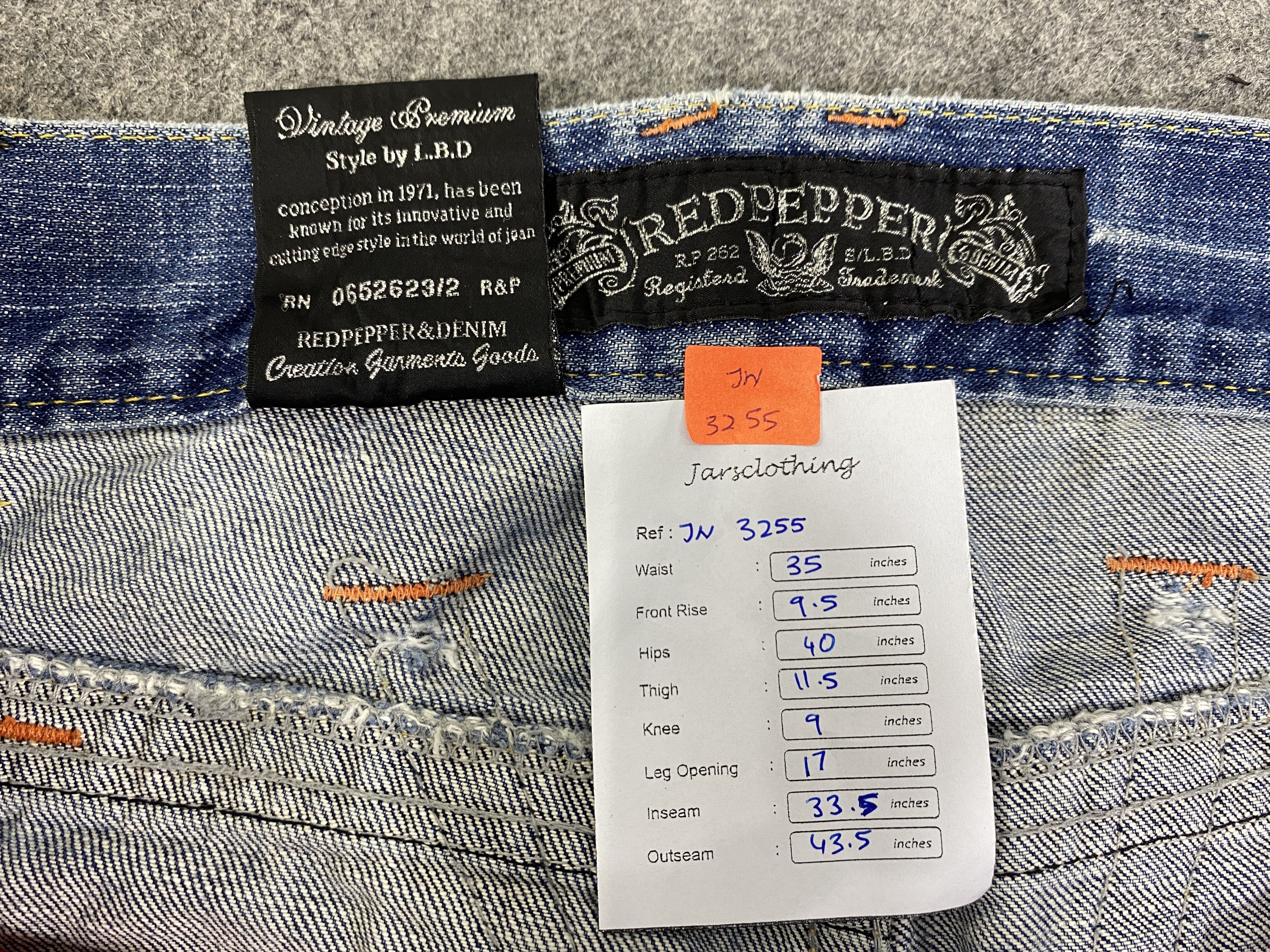Hysteric Glamour Rare Vintage RedPepper Jeans 35x33.5 - JN3255 Size US 35 - 8 Thumbnail