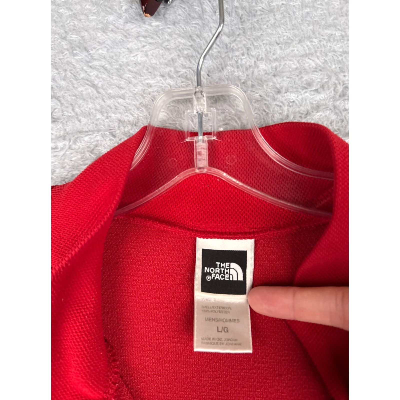The North Face The North Face Sweater Men L Red 1/4 Zip Mock Neck Polyester Long Sleeve Regular Size US L / EU 52-54 / 3 - 6 Thumbnail