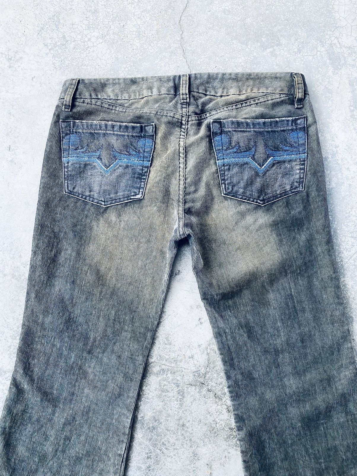 Diesel Vintage Diesel Corduroy Rusty Bottom Bell Distressed Pants Size US 35 - 4 Thumbnail