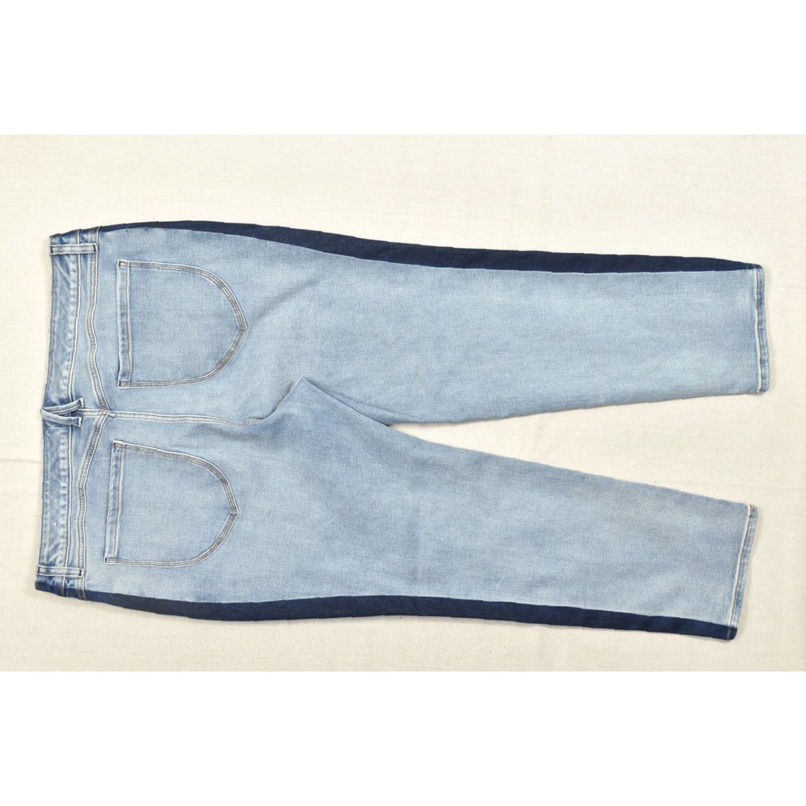 Vintage Lane Bryant Signature Fit Mid-Rise Straight Leg Jeans Blue Denim Two Tone Sz 22 Womens Jeans Stretch Cotton Denim 5-Pocket Solid Modern Woman Size 40" / US 18 - 8 Thumbnail