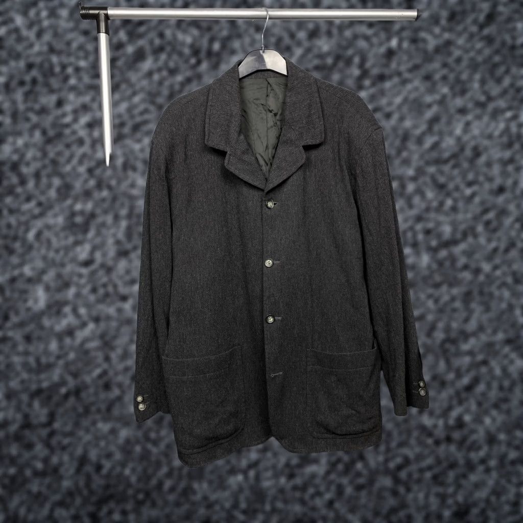 Kenzo KENZO Homme Vintage Wool Coat Jacket XL Gray Mens Coat 90s Size US XL / EU 56 / 4 - 1 Thumbnail
