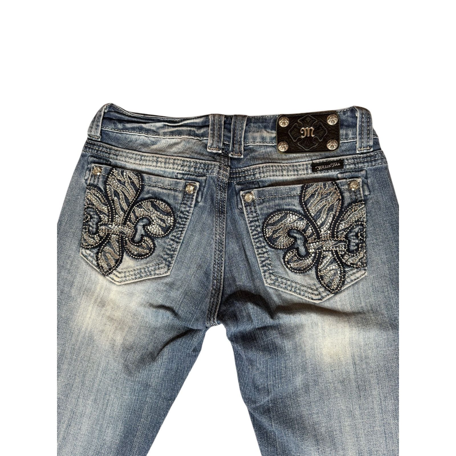 Miss Me × Vintage Vintage Y2k Miss Me Embellished Straight Denim Jeans Size 28 Size 28" / US 6 / IT 42 - 4 Thumbnail