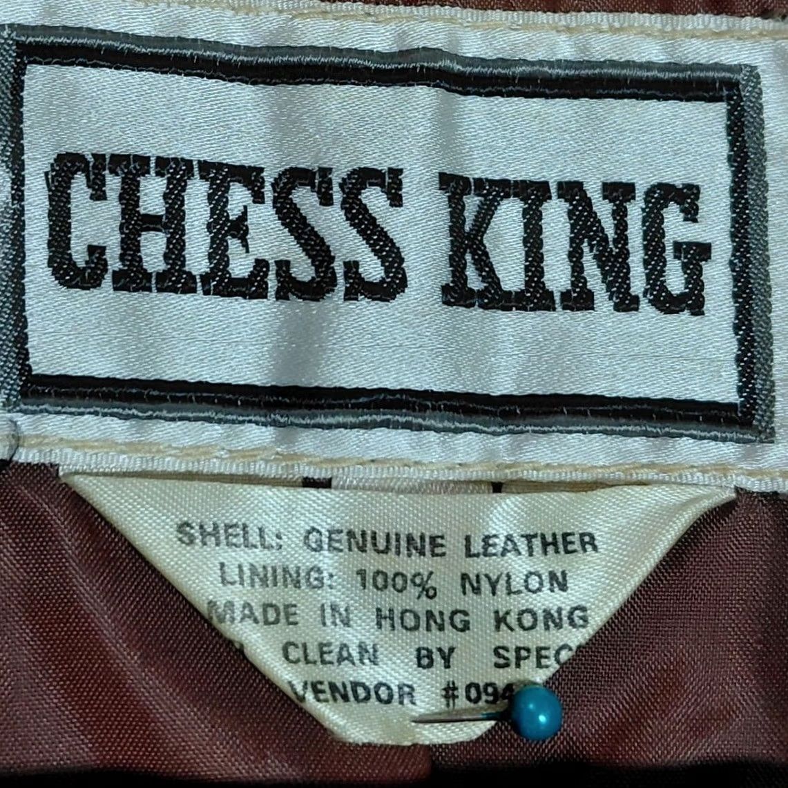 Vintage CHESS KING Blazer Men 44 Brown Leather Button Lined Nylon Solid Long Sleeve Casual Business Vintage No Size US XXL / EU 58 / 5 - 3 Thumbnail