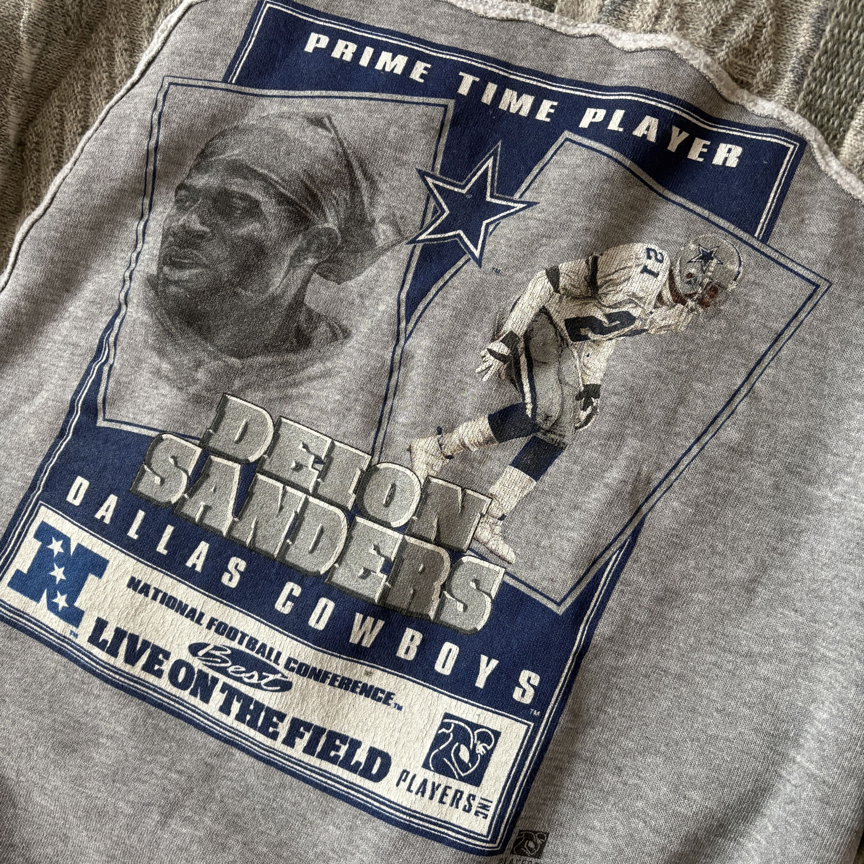 NFL Reworked vintage Dallas Cowboys Deion Sanders sweatshirt Size US M / EU 48-50 / 2 - 3 Thumbnail
