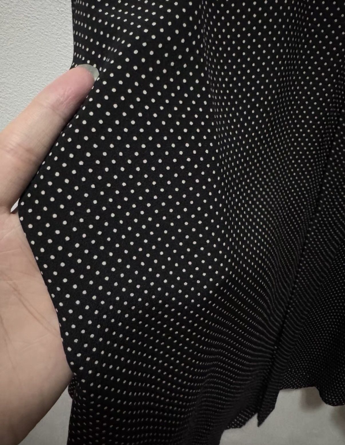 Saint Laurent Paris SLP) 21FW Silk Starry Sky All-Over Small Polka Dot Shirt Size US M / EU 48-50 / 2 - 4 Thumbnail