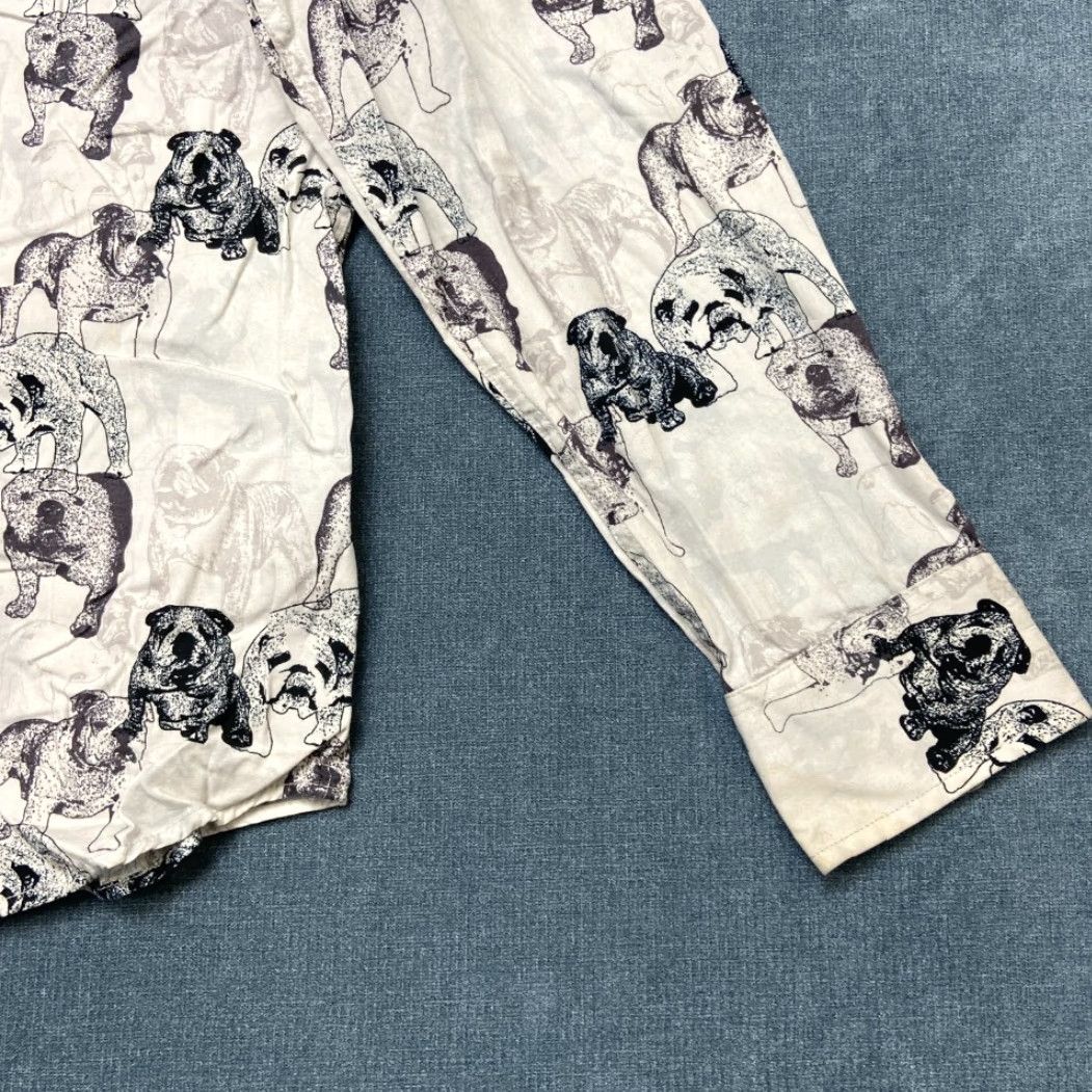 Gloverall Nick(it) Shirt Mens L Multicolor Cotton Bulldog Print Outdoor Button Up Shirt Size US L / EU 52-54 / 3 - 3 Thumbnail