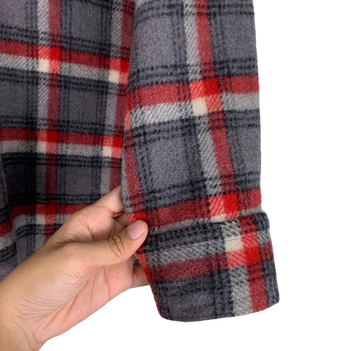 Japanese Brand HALF Tartan Wool Half Button Pullover Shirt #0917-C41 Size US M / EU 48-50 / 2 - 9 Thumbnail