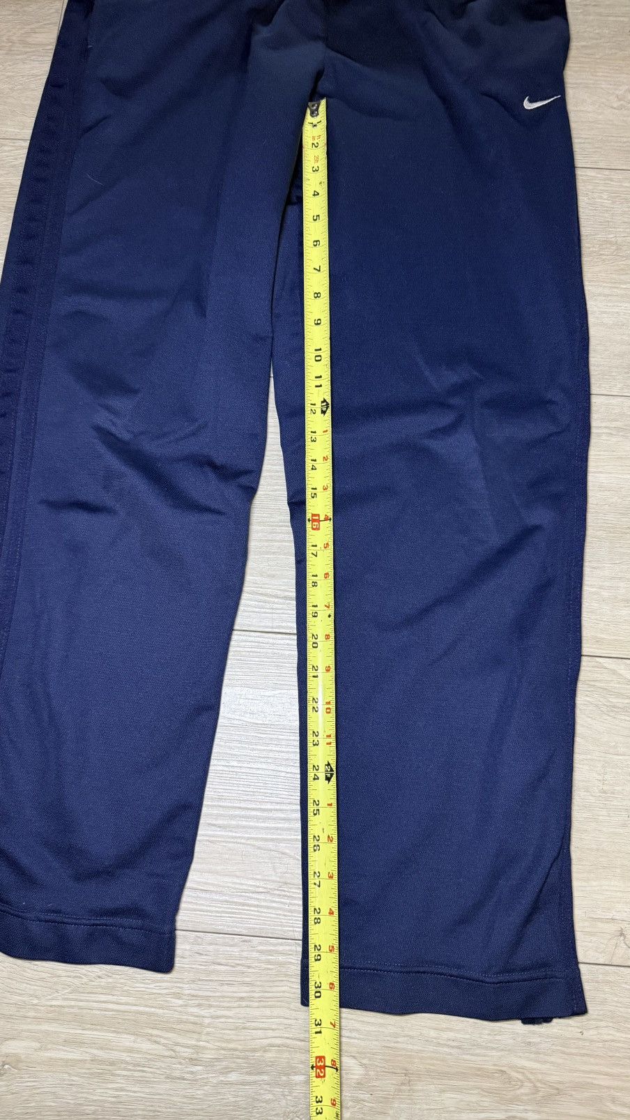 Nike Y2K 2000s Baggy Navy Blue Nike Baggy Sweatpants/ Track Pants Size US 34 / EU 50 - 5 Thumbnail