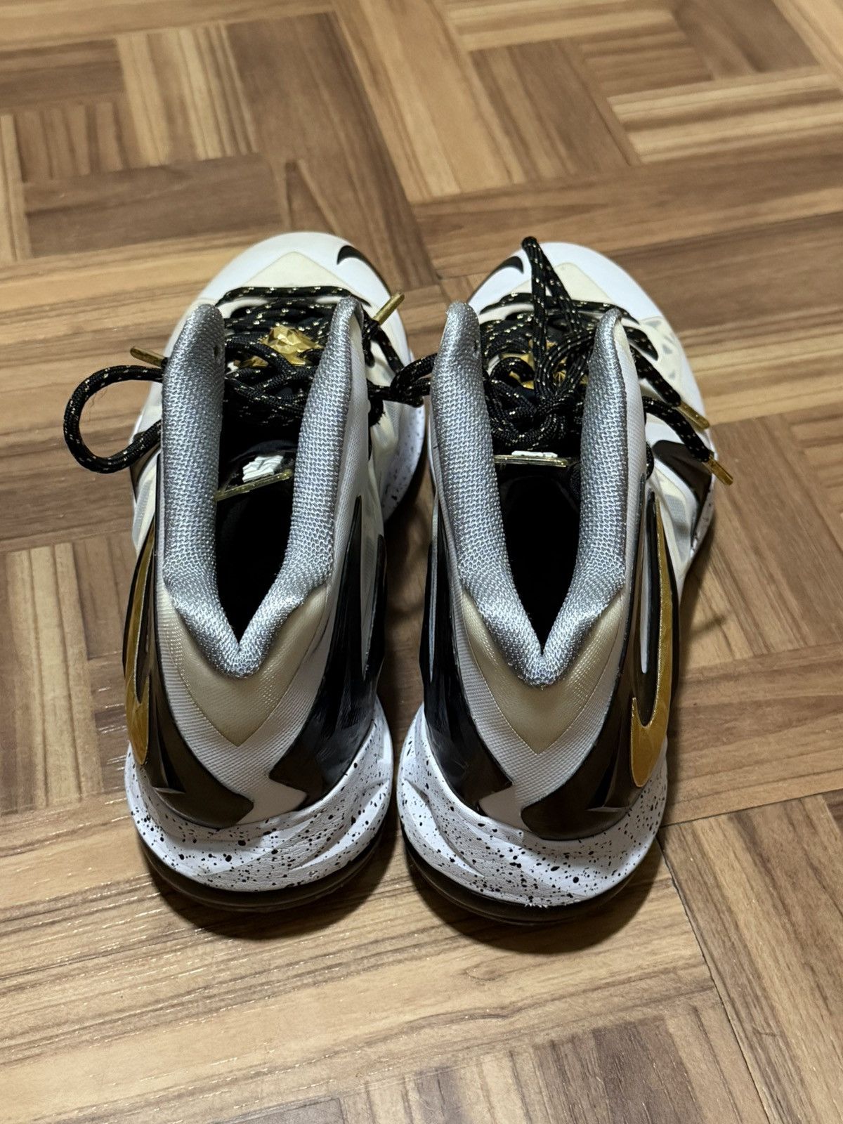 Nike Nike LeBron X Elite+ White Gold Size US 10.5 / EU 43-44 - 4 Thumbnail