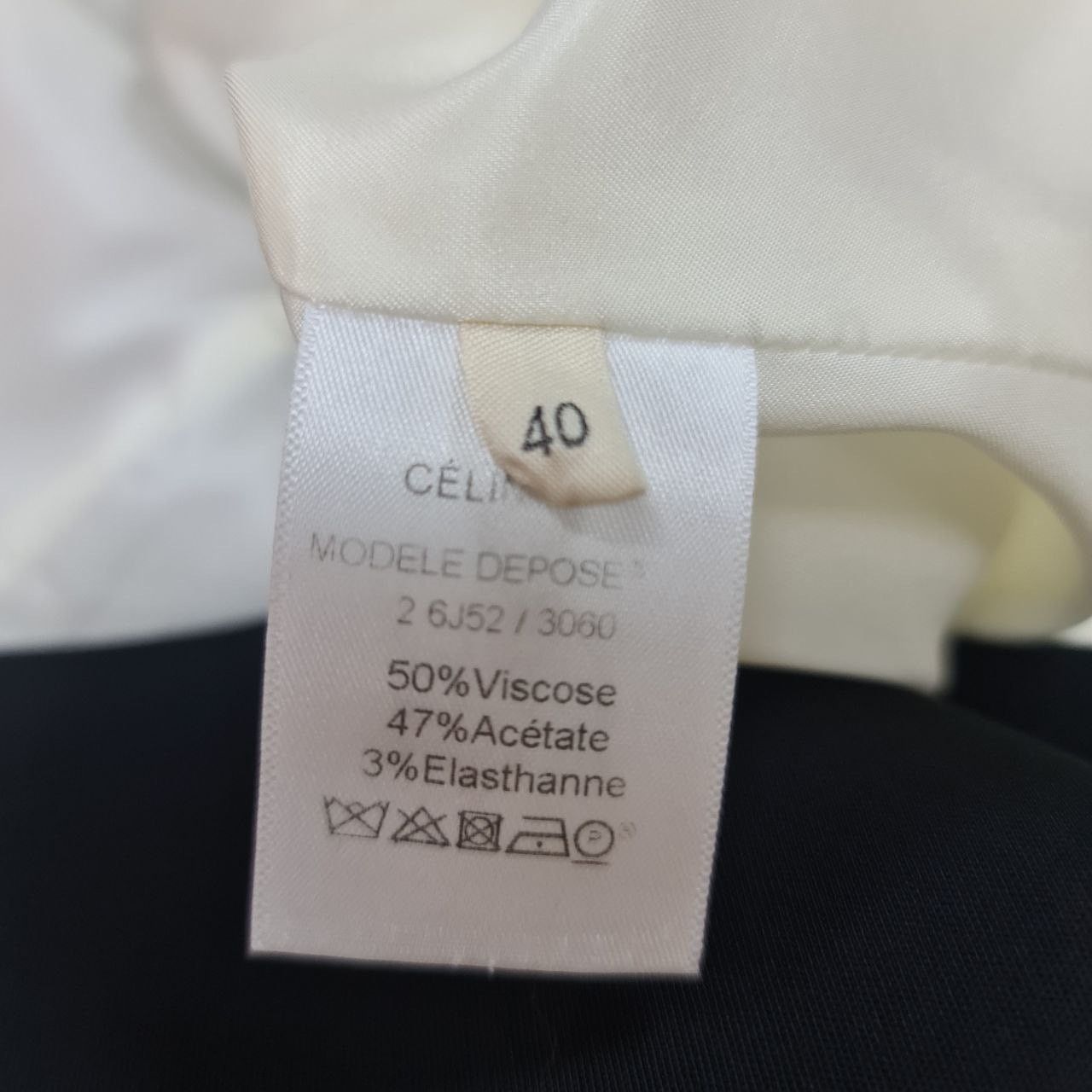 Celine Celine Refined Black White Mini Dress Sz.40 Size M / US 6-8 / IT 42-44 - 9 Thumbnail