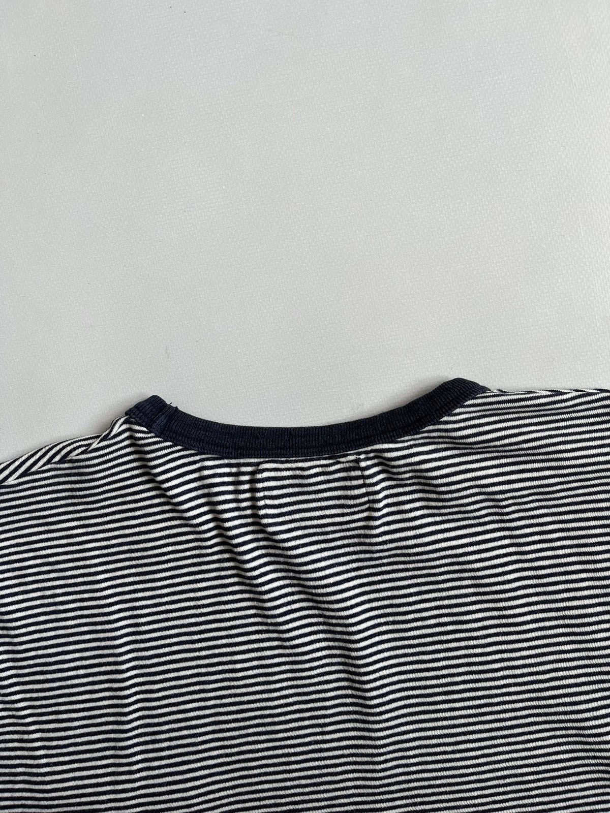 Officine Generale Officine Generale Women Blue & White Short Sleeve Striped Size M / US 6-8 / IT 42-44 - 10 Thumbnail