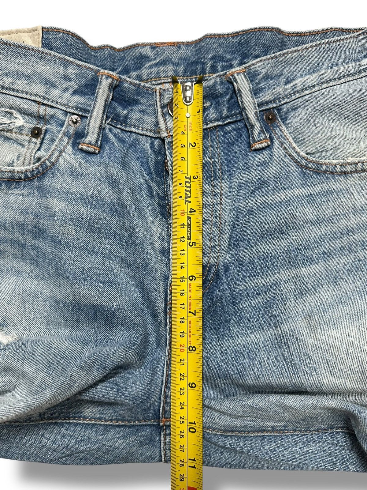 Abercrombie & Fitch Abercrombie & Fitch Distressed Light BlueWash Jeans & Faded Size US 33 - 20 Thumbnail