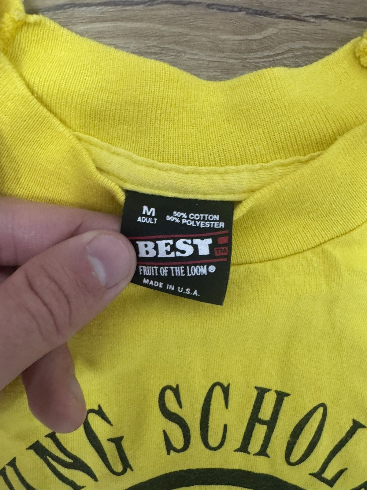 Fruit Of The Loom Vintage yellow 1993 science camp tee Size US S / EU 44-46 / 1 - 3 Thumbnail