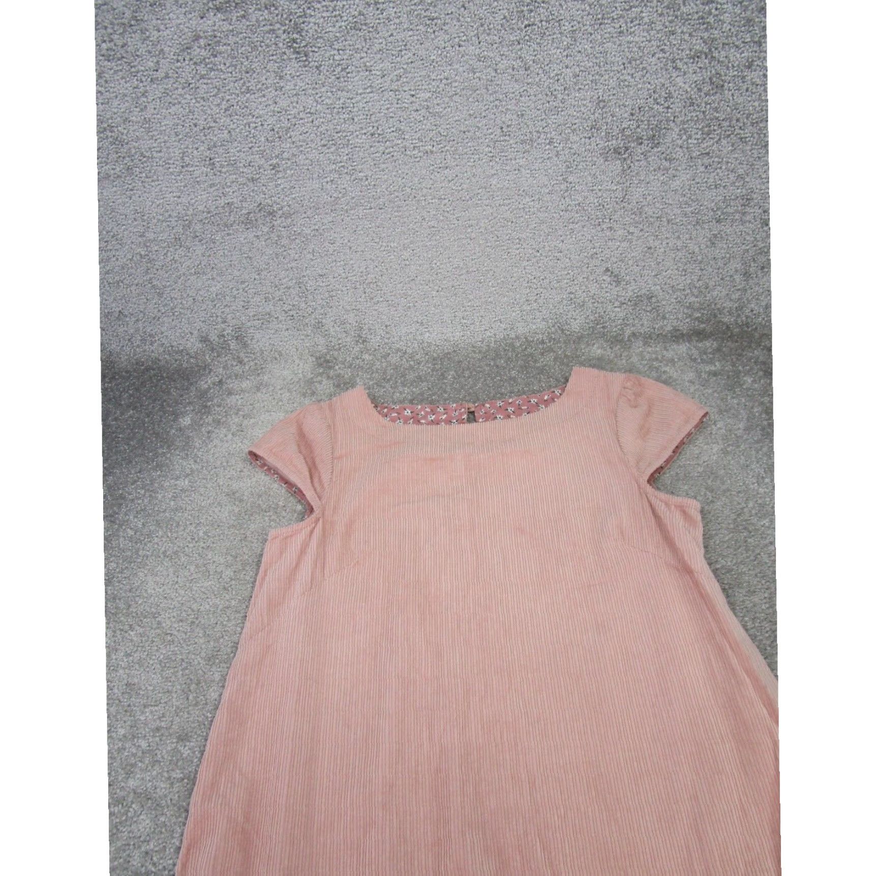 Vintage Womens Corduroy Pink Cotton Casual Maeve Shift Dress Sleeveless 2 Size XS / US 0-2 / IT 36-38 - 2 Thumbnail