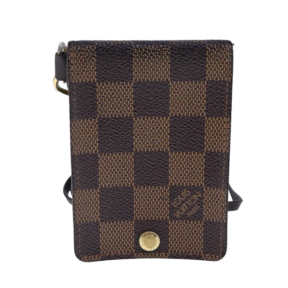 Louis Vuitton Porte Carte Id Bandoliere Brown Canvas Wallet (Pre-Owned) Size ONE SIZE - 1 Thumbnail