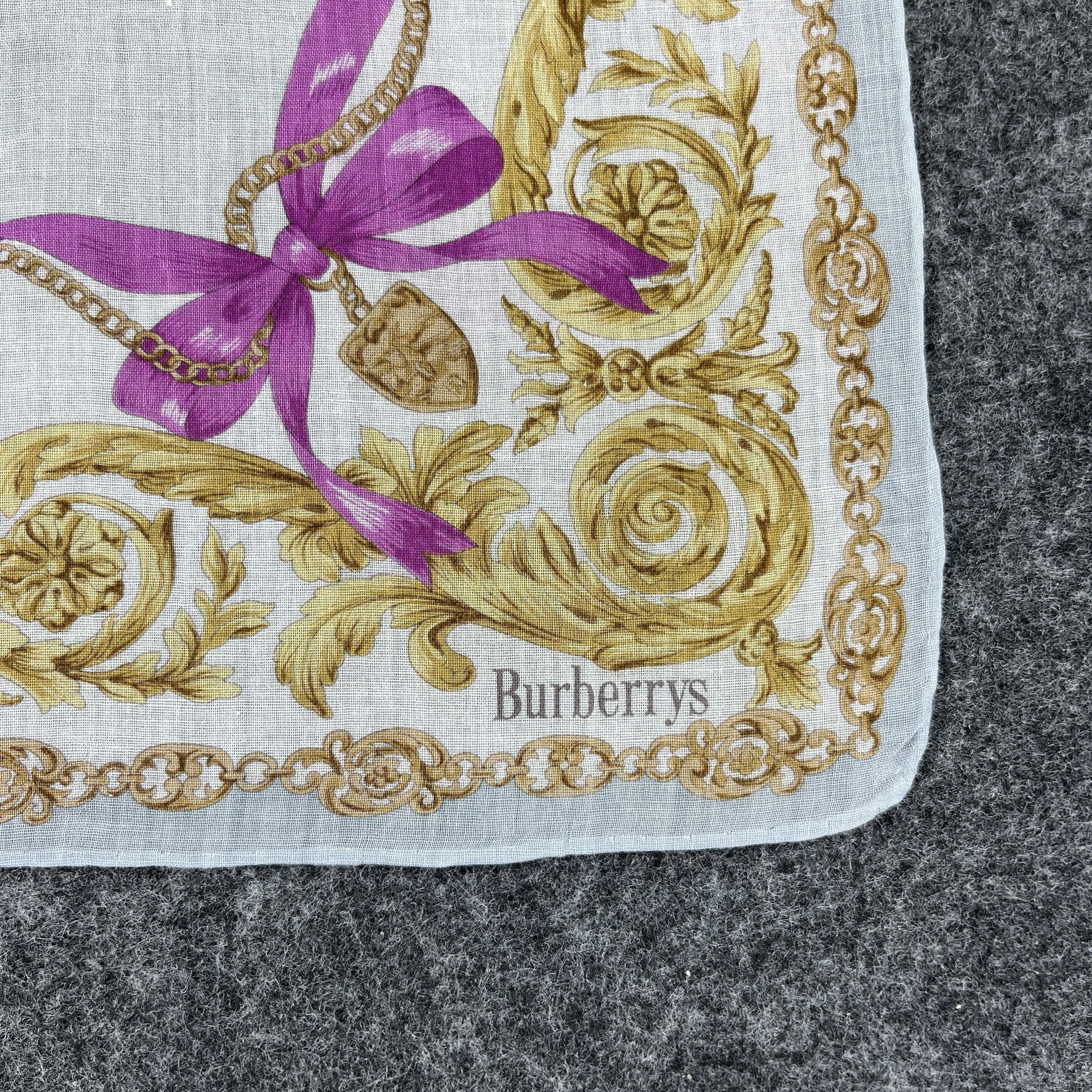 Burberry × Vintage Burberry Handkerchief / Bandana / Neckerchief B226 Size ONE SIZE - 4 Thumbnail