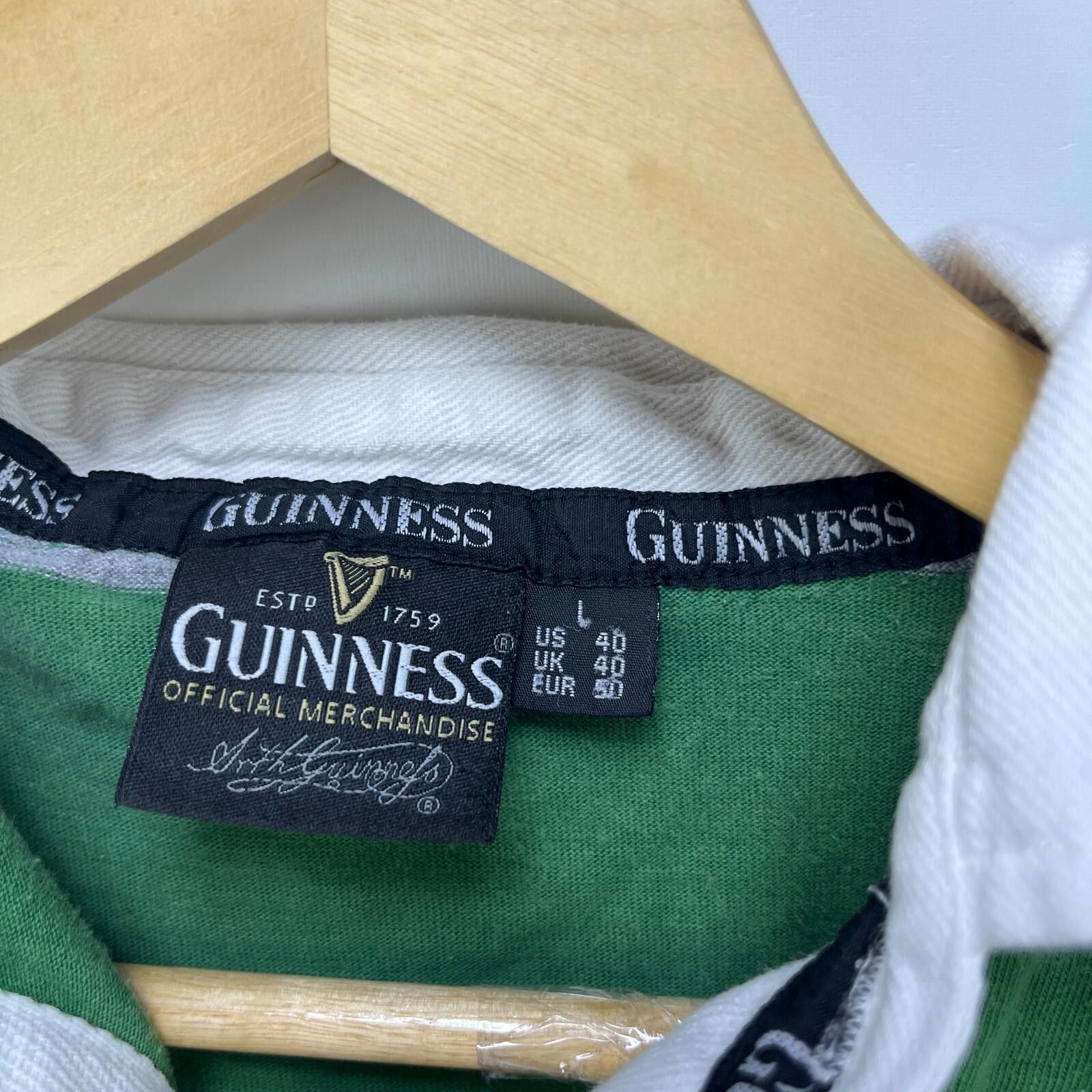 Other Vintage Guinness Beer Ireland Rugby Polo Shirt Large Size US L / EU 52-54 / 3 - 4 Thumbnail