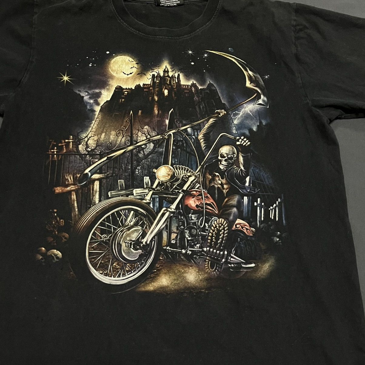 Band Tees × Vintage Vintage Y2K SKELETON CREEPY FACE ABSTRACT ANGRY HORROR BONES Size US L / EU 52-54 / 3 - 2 Thumbnail