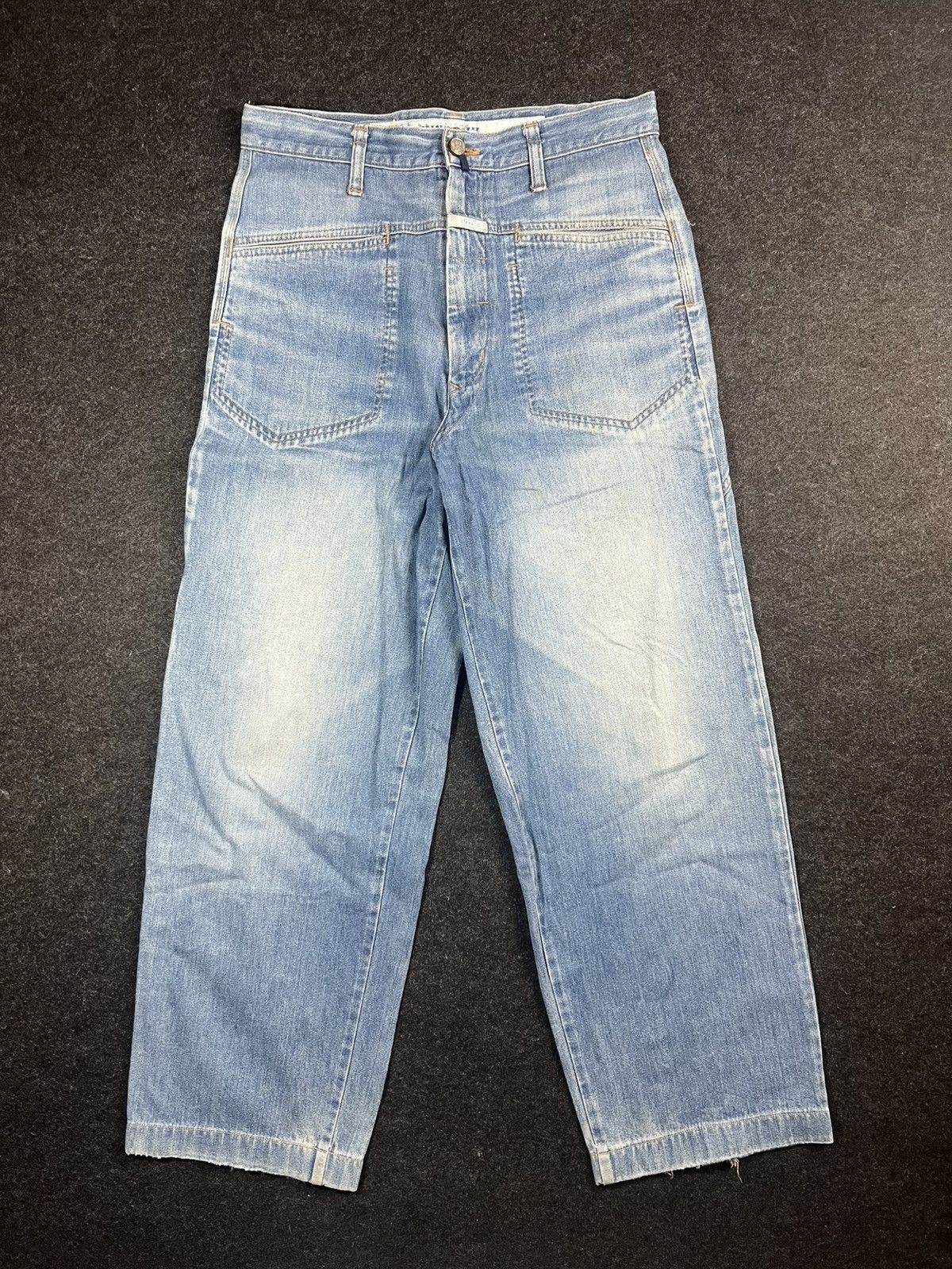 Marithe + Francois Girbaud Marithe Francois Girbaud Baggy Jeans Denim Fade Size US 33 - 4 Thumbnail