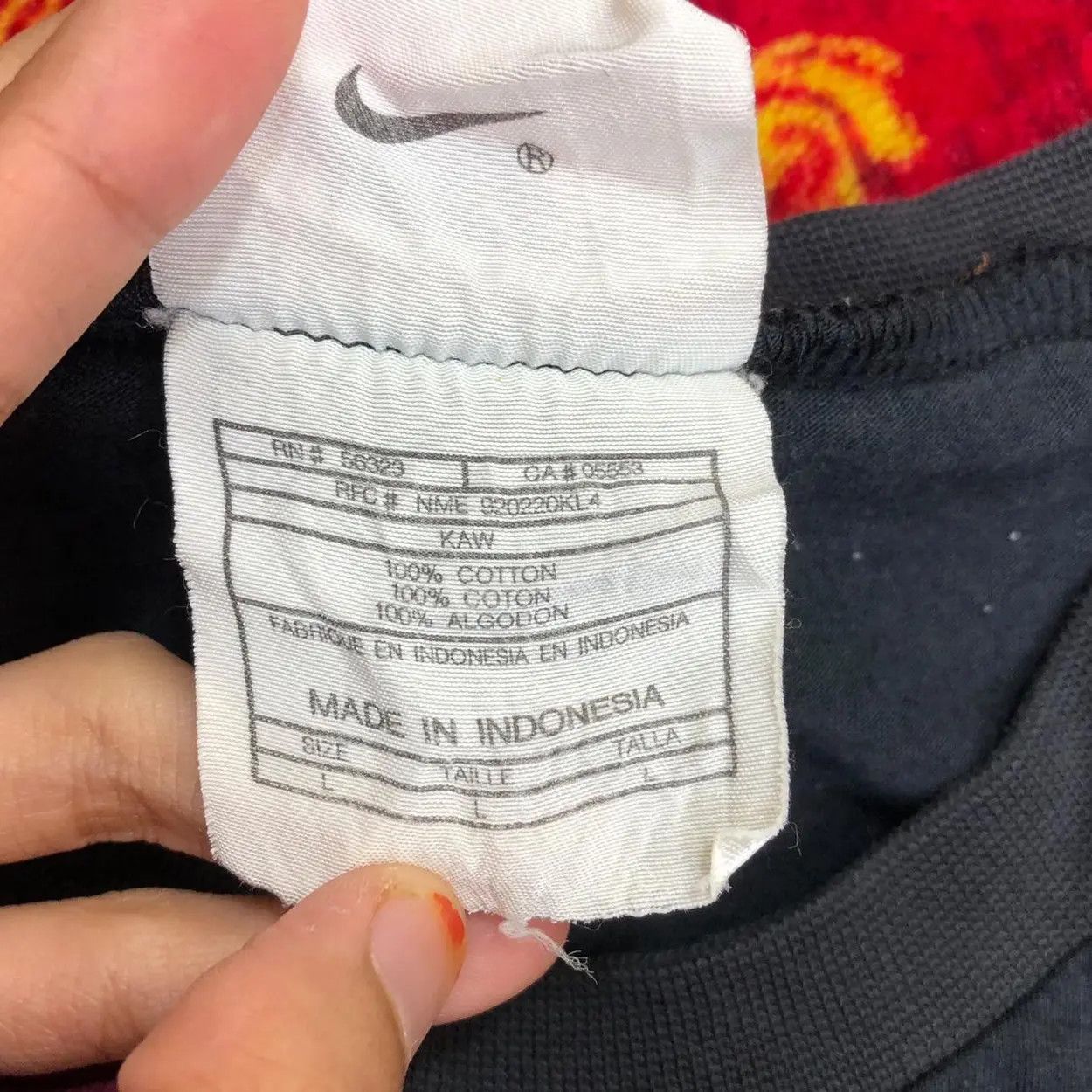 Other Vintage 90’ NIKE USA Embroidered Logo Plain Tee Shirt Size US L / EU 52-54 / 3 - 6 Thumbnail