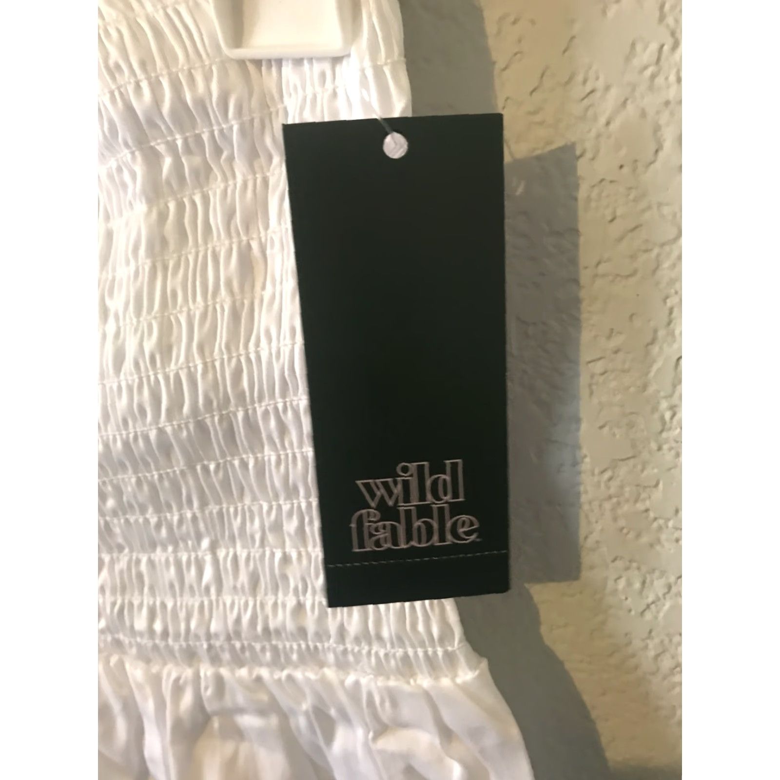 Vintage Wild Fable Womens 2XS White Maxi Skirt Slit Bohemian Side Slit Casual Party/Cocktail Travel Machine Washable Cotton Skirt Womens XS? Size 24" / US 00 / IT 34 - 3 Thumbnail