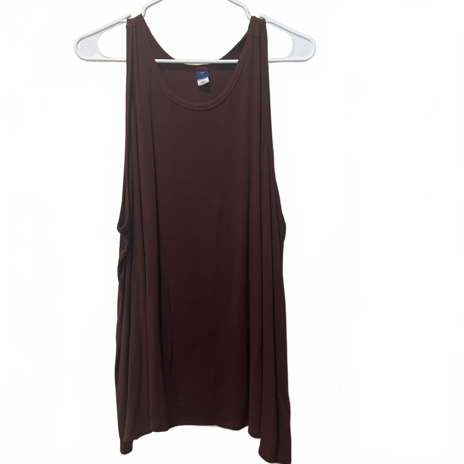Old Navy Old Navy Luxe 3X Women's Brown Tank Top Size 3XL / US 20-22 - 1 Thumbnail