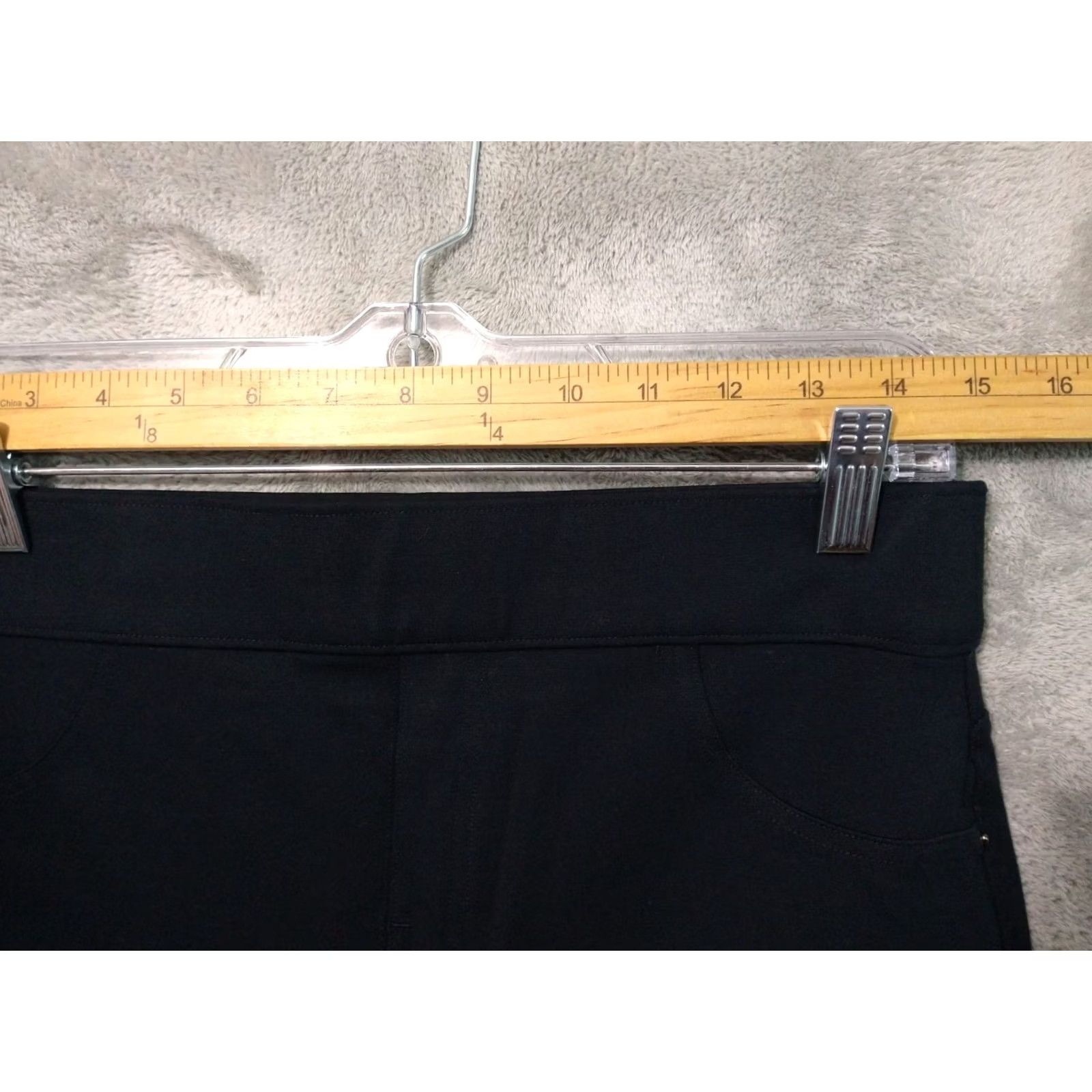 Spanx Spanx Pants Womens Large Black Stretch Skinny Ankle High Rise Pull On Slim Front Flat Front Spring Fall Winter Casual Business Mens Womens Size 36" / US 14 / IT 50 - 3 Thumbnail