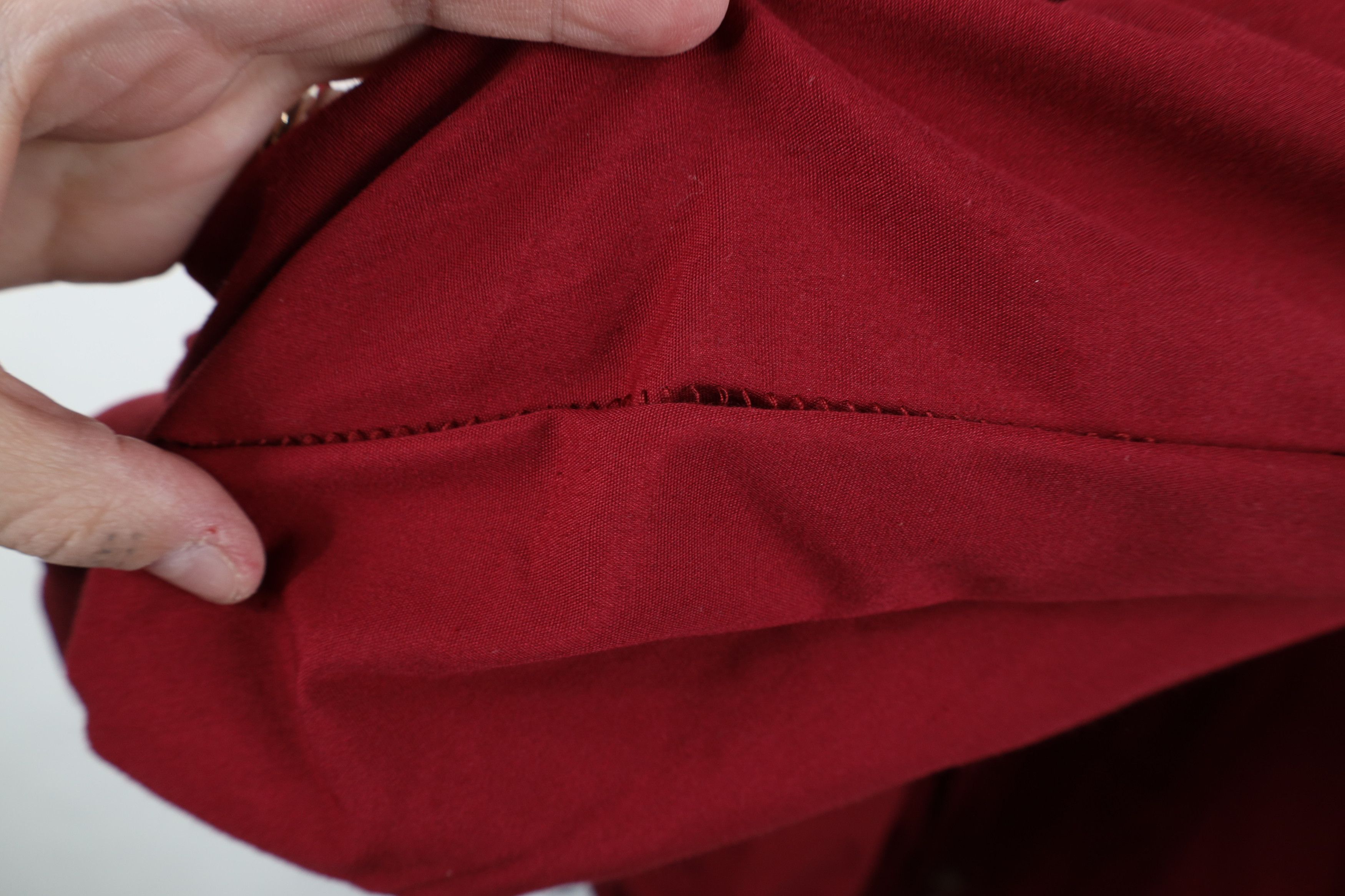 Vintage Vintage 90s Streetwear Blank Full Zip Bomber Jacket Red Size US M / EU 48-50 / 2 - 7 Thumbnail