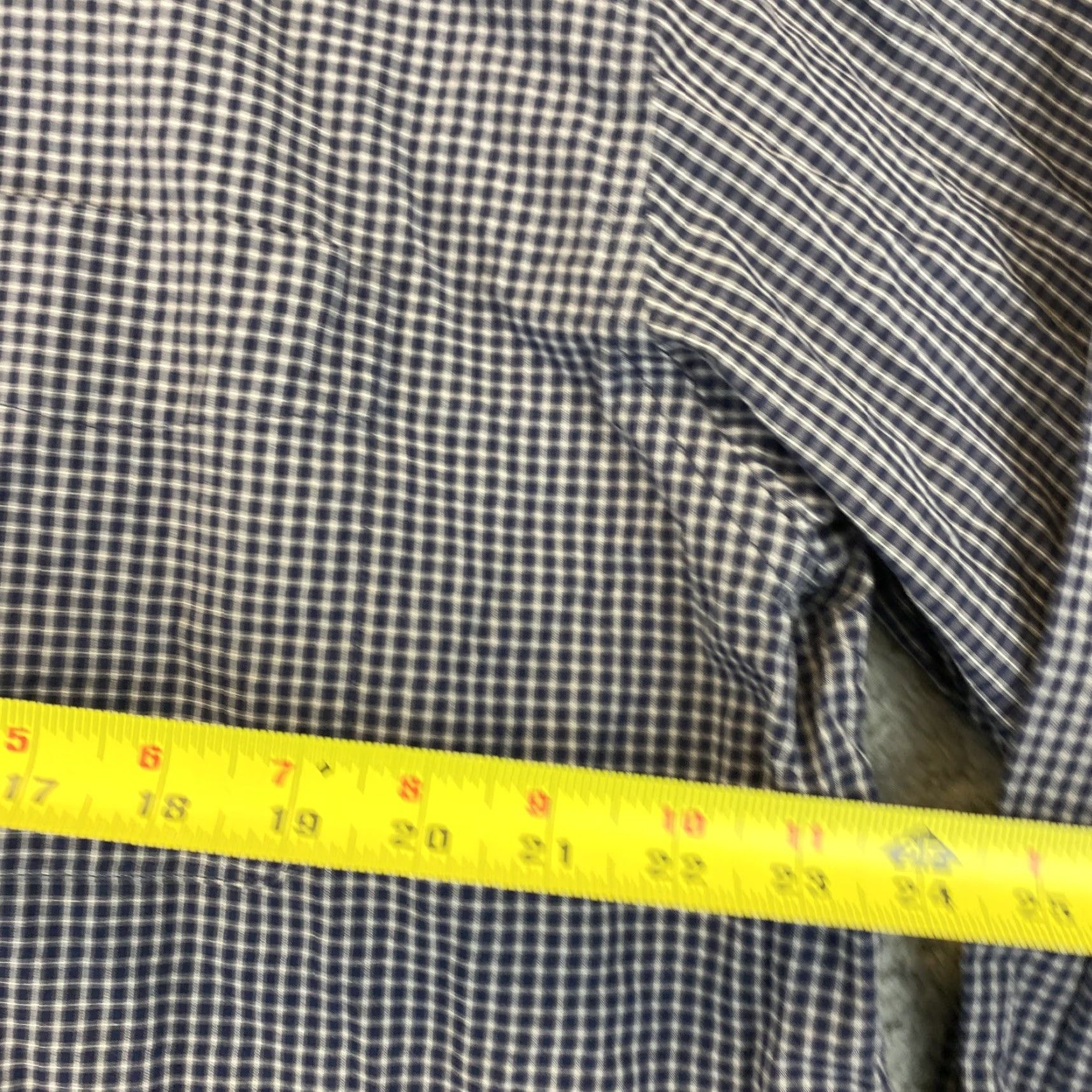Chaps Jos A Bank Button-Down Long Sleeve Men's XL Black White Check Dress Shirt/ 44-28 Size 46R - 5 Thumbnail