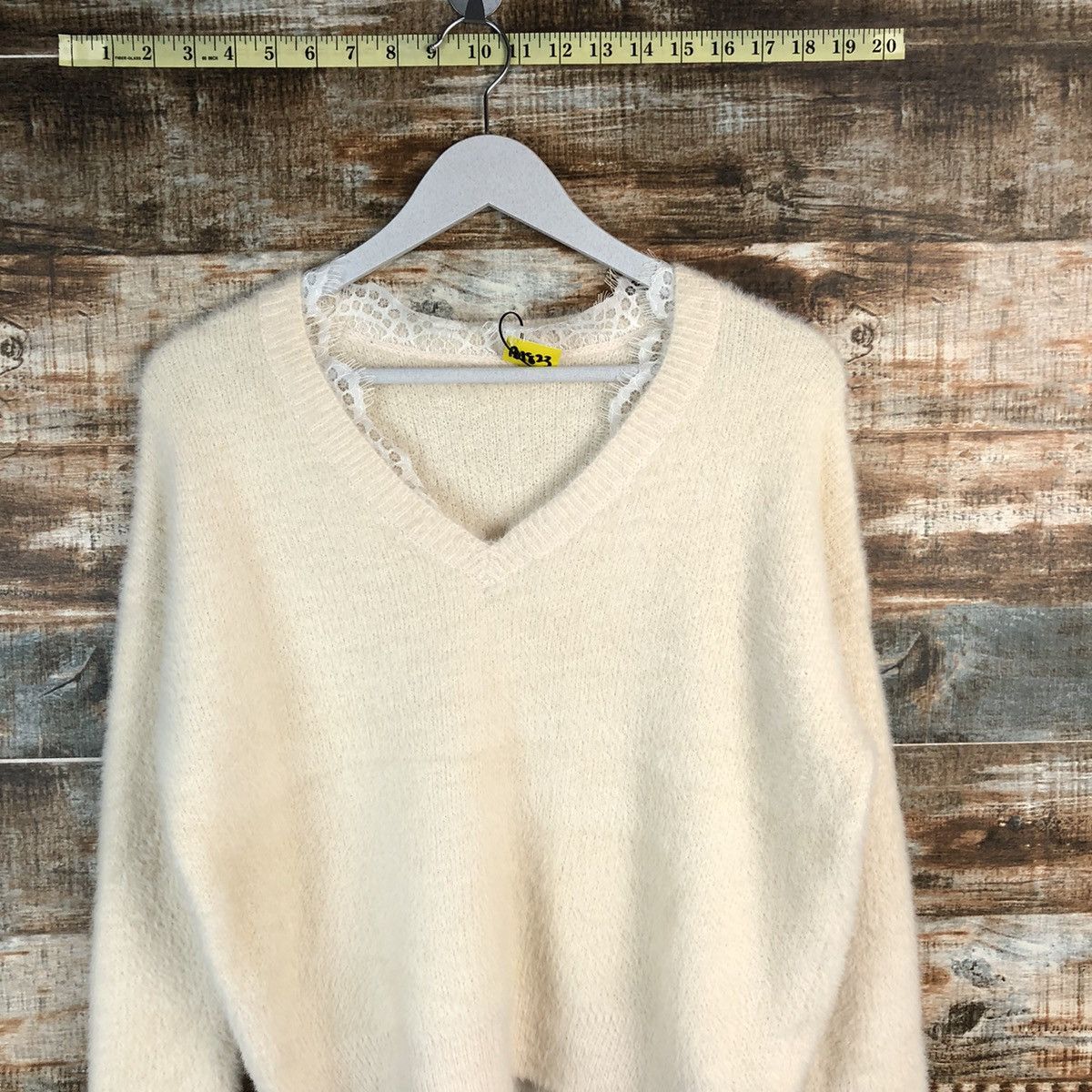 Homespun Knitwear × Japanese Brand Van Ake White Knitwear #A1823 Size M / US 6-8 / IT 42-44 - 5 Thumbnail
