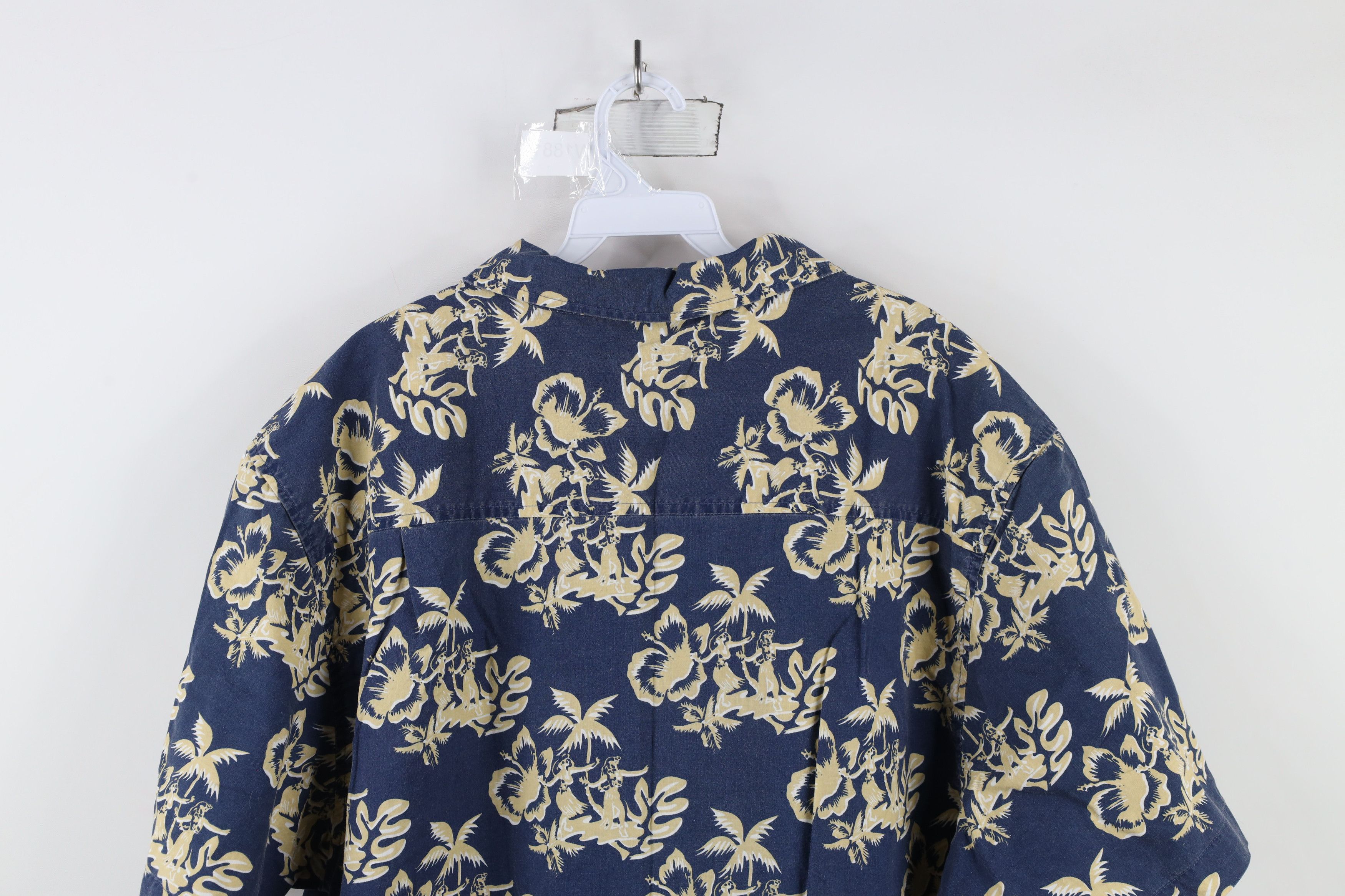 Ocean Pacific × Vintage Vintage 90s Ocean Pacific OP Surf Looped Collar Button Shirt Size US L / EU 52-54 / 3 - 13 Thumbnail