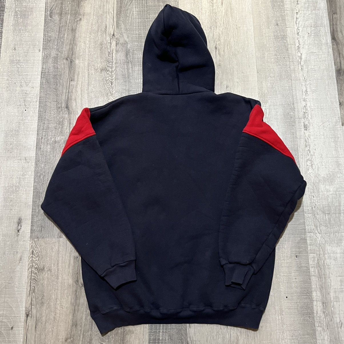 MacGregor × Vintage VTG Sand Knit 80s/90s Double Face BRUINS Navy Blue Hoodie Size US L / EU 52-54 / 3 - 3 Thumbnail