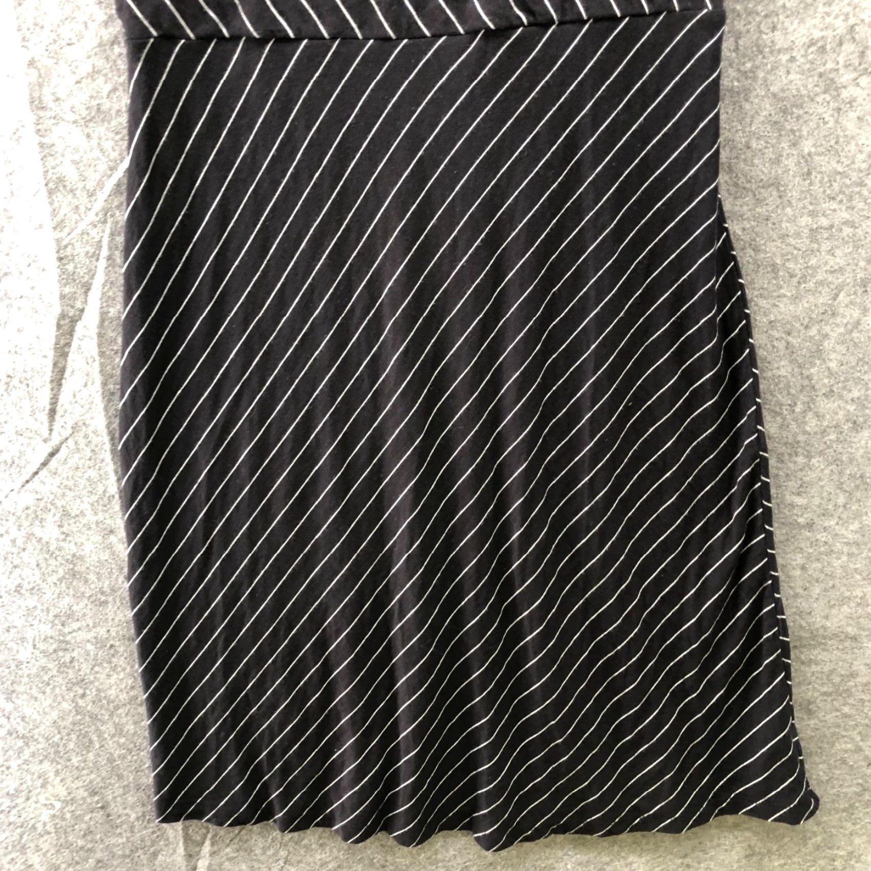 Athleta VINTAGE Athleta Women's Dress Sleeveless A-Line Knee Length Stripe Casual Summer S Black White Size S / US 4 / IT 40 - 4 Thumbnail