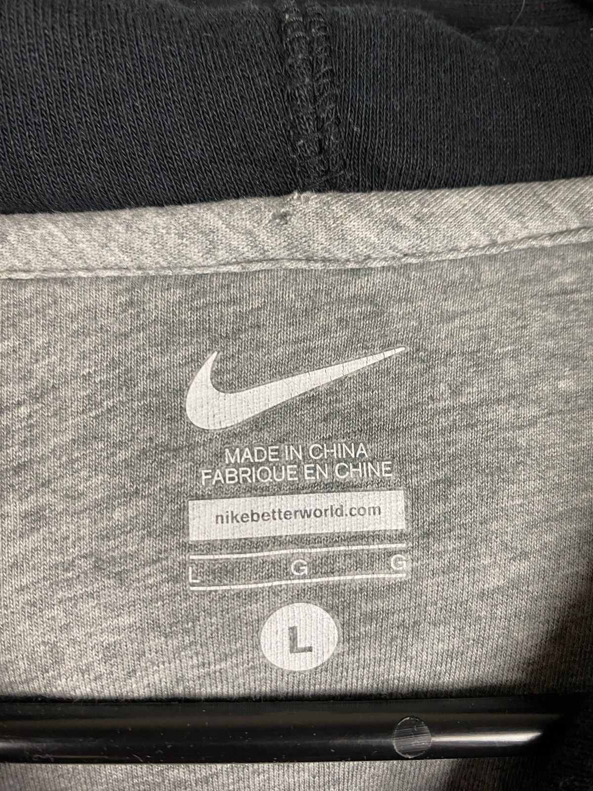 Nike Black Nike Pullover Center Swoosh Spellout Sweatshirt Hoodie Size US L / EU 52-54 / 3 - 3 Thumbnail