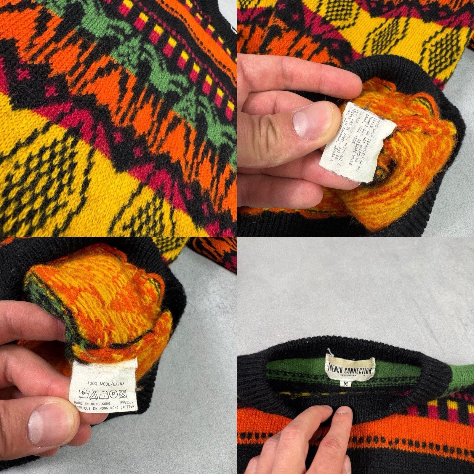 French Connection Vintage Freanch Connection Wool Sweater Size M Multicolour Size US M / EU 48-50 / 2 - 23 Thumbnail