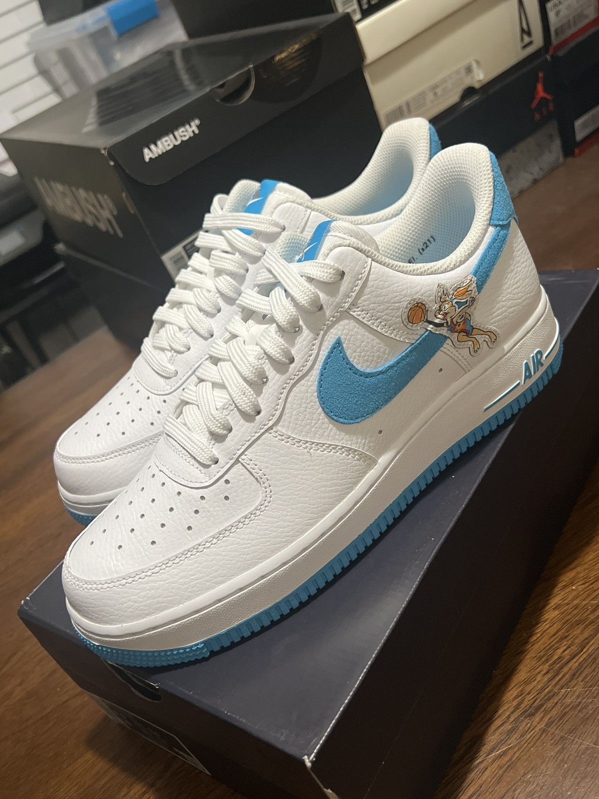 Nike Space Jam x Nike Air Force 1'07 Low 'Hare' Size US 8.5 / EU 41-42 - 2 Thumbnail